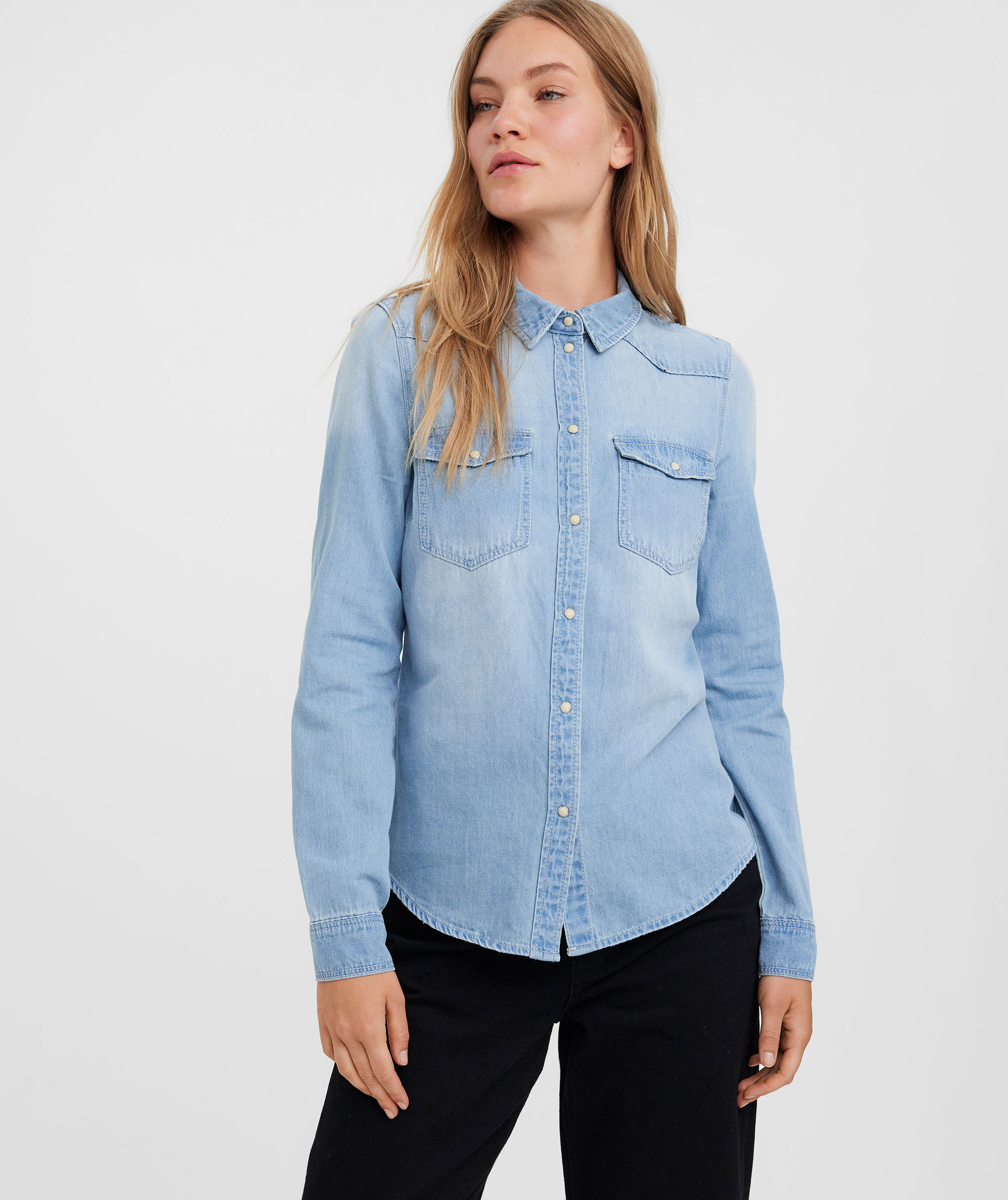 Vero Moda VMMARIA denimskjorta dam