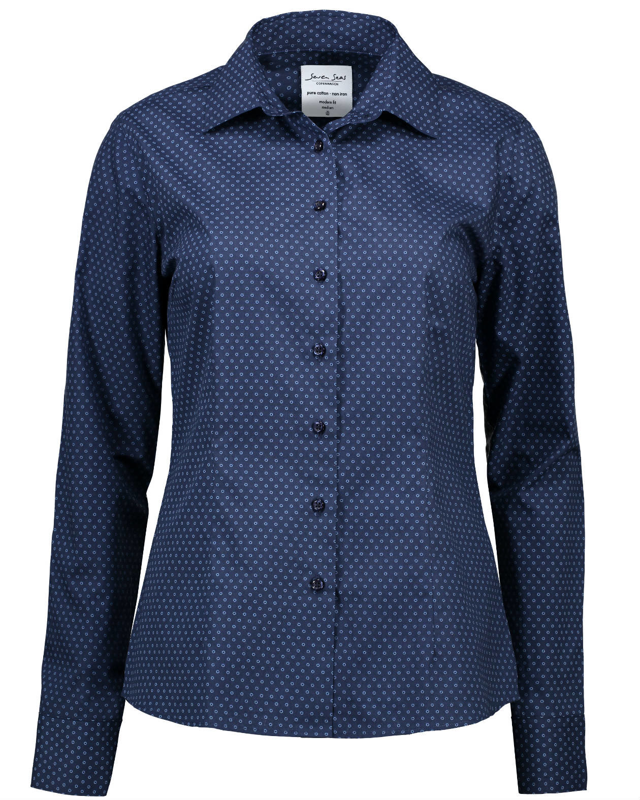 Seven Seas Virginia modern fit women's shirt, Navy