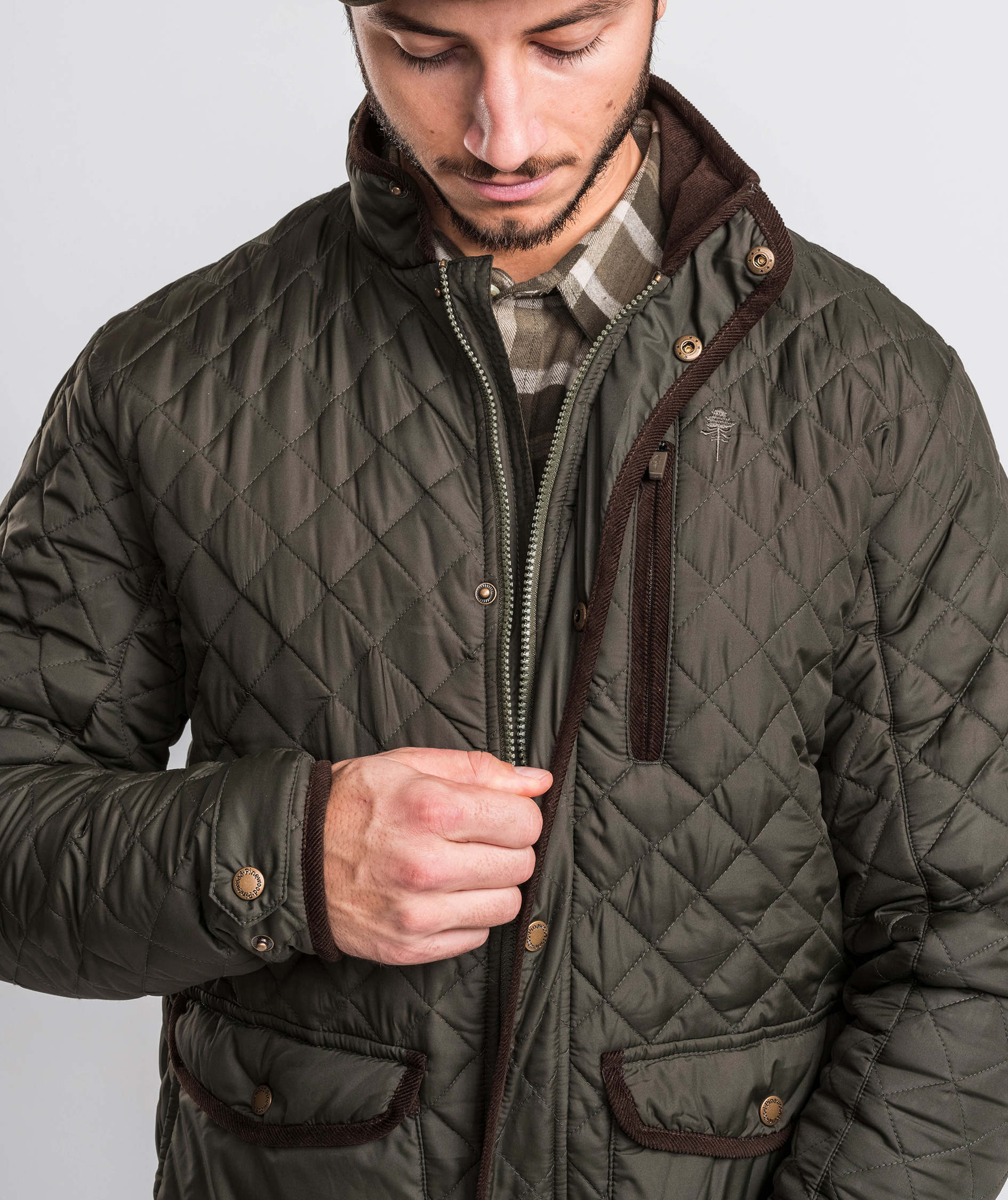 Pinewood&nbsp;Nydala Classic Quilted jakke, Mosgr&oslash;n, large image number 3