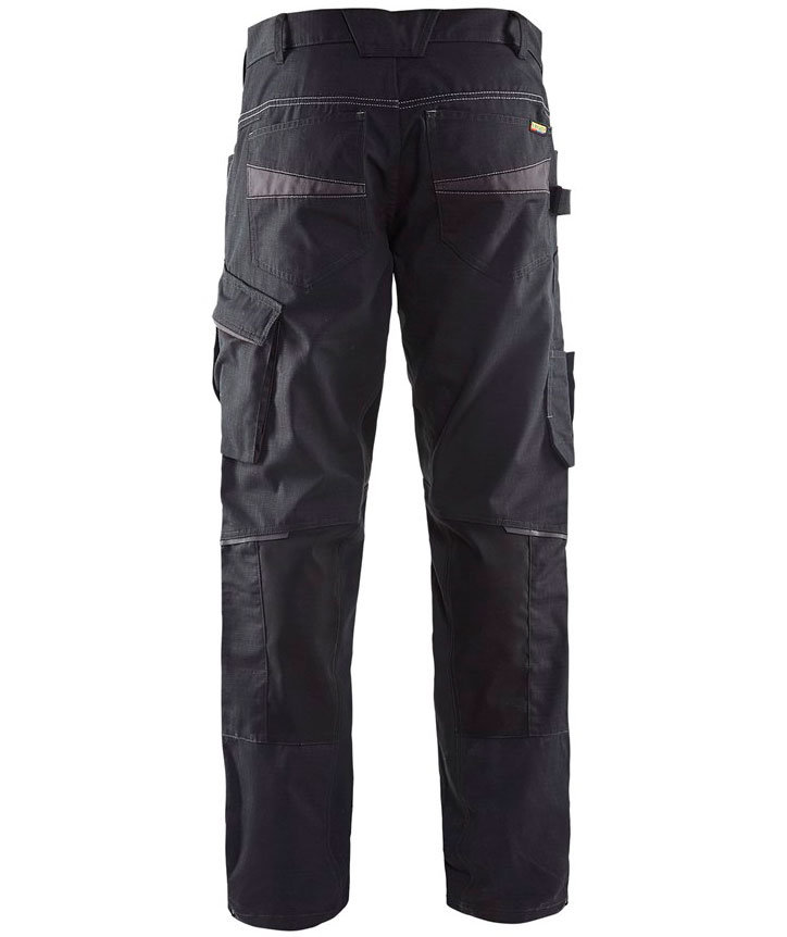 Bl&aring;kl&auml;der Unite arbejdsbukser, Sort/Antracitgr&aring;, large image number 2