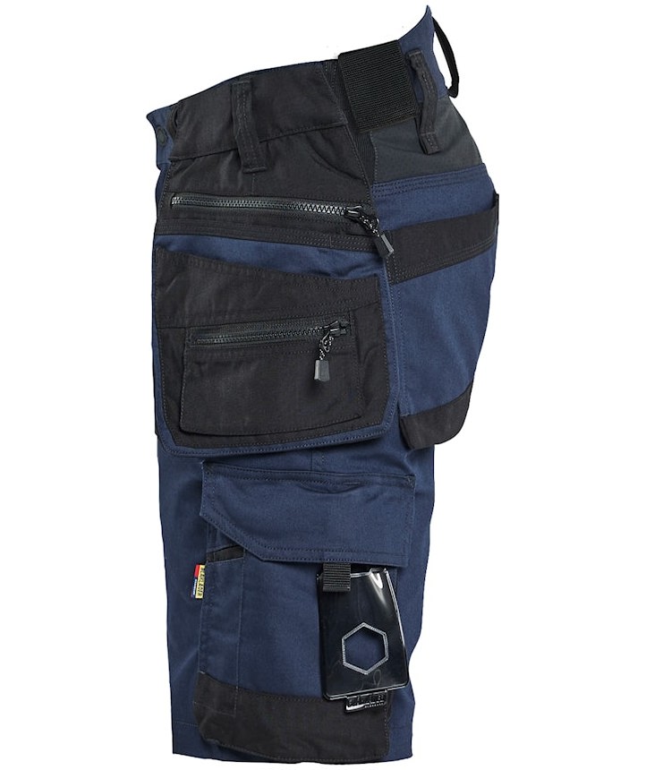 Bl&aring;kl&auml;der Striker Handwerkershorts, Dunkel Marine/Schwarz, large image number 3