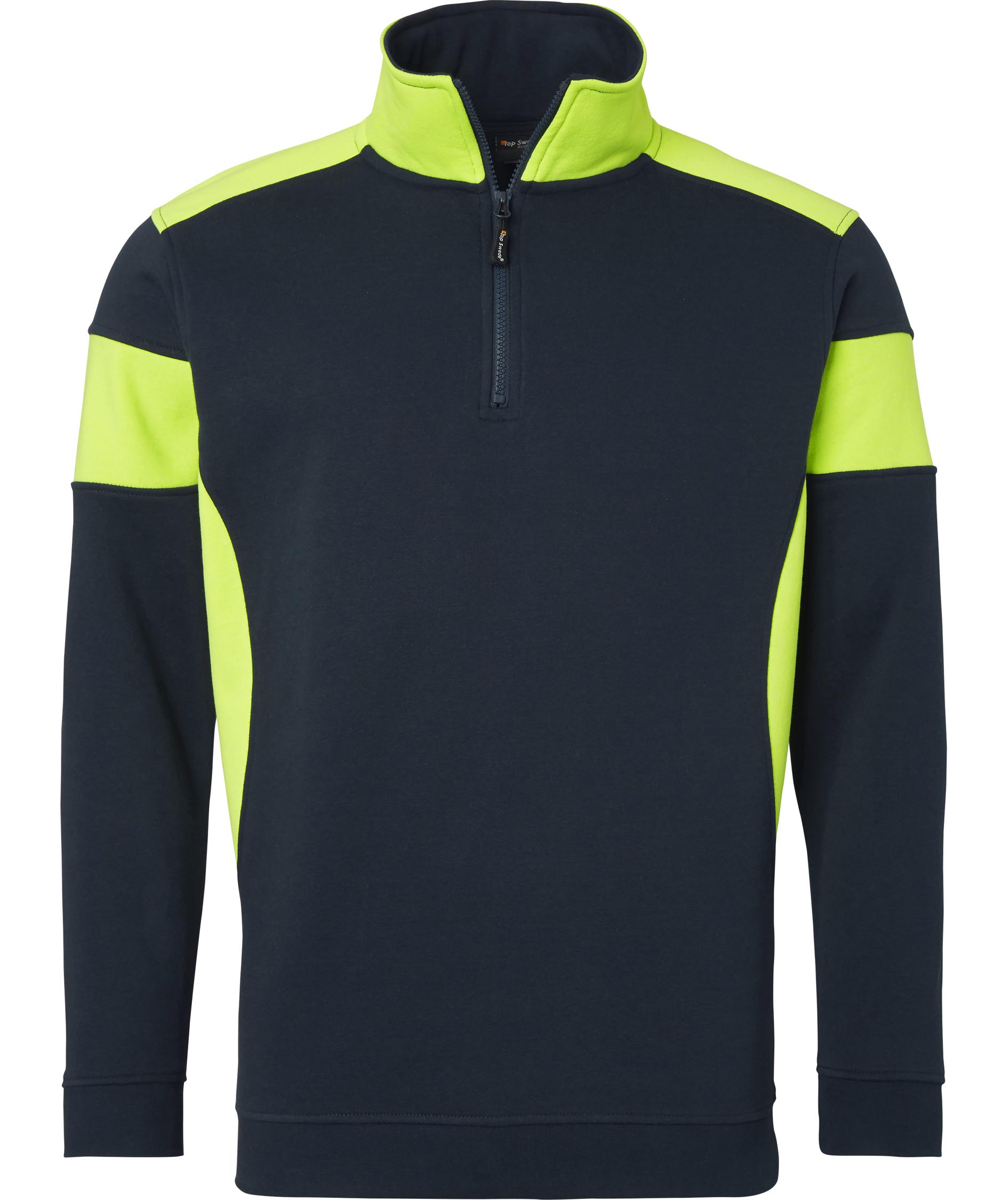 Top Swede sweatshirt with short zipper 222