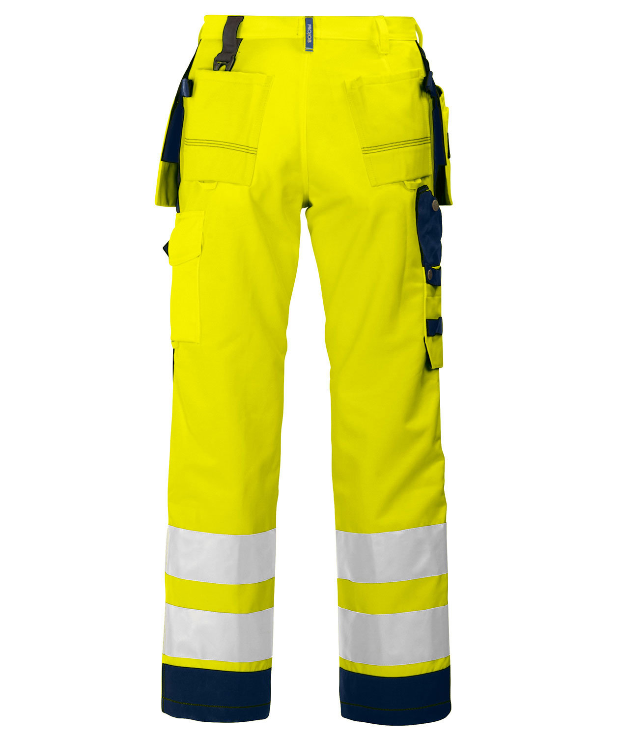 ProJob hantverksbyxa 6506, Varsel yellow/marinbl&aring;, large image number 2