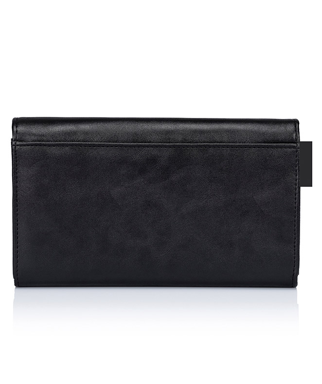 Karlowsky waiter's wallet with press stud, Black, Black, large image number 2