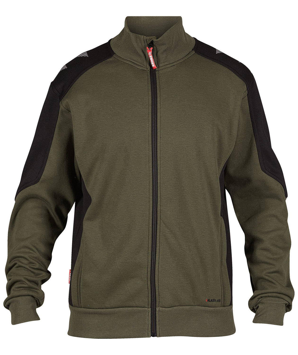 Engel Galaxy sweat cardigan, Forest Green/Svart, Forest Green/Svart, swatch