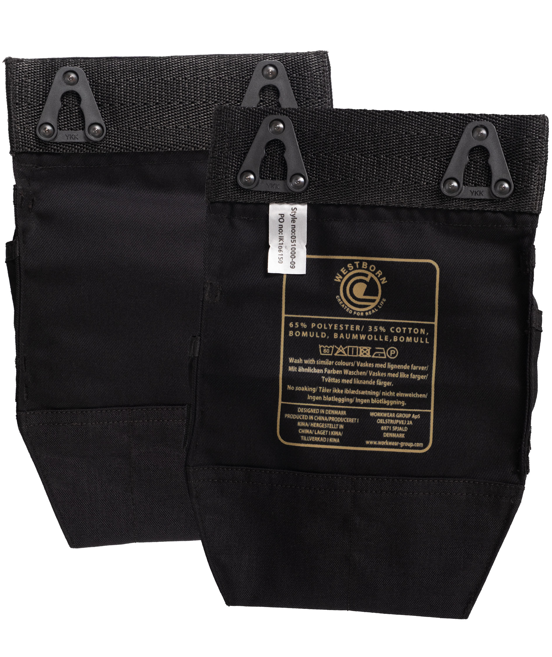 Westborn Core l&ouml;st h&auml;ngande fickor, Black