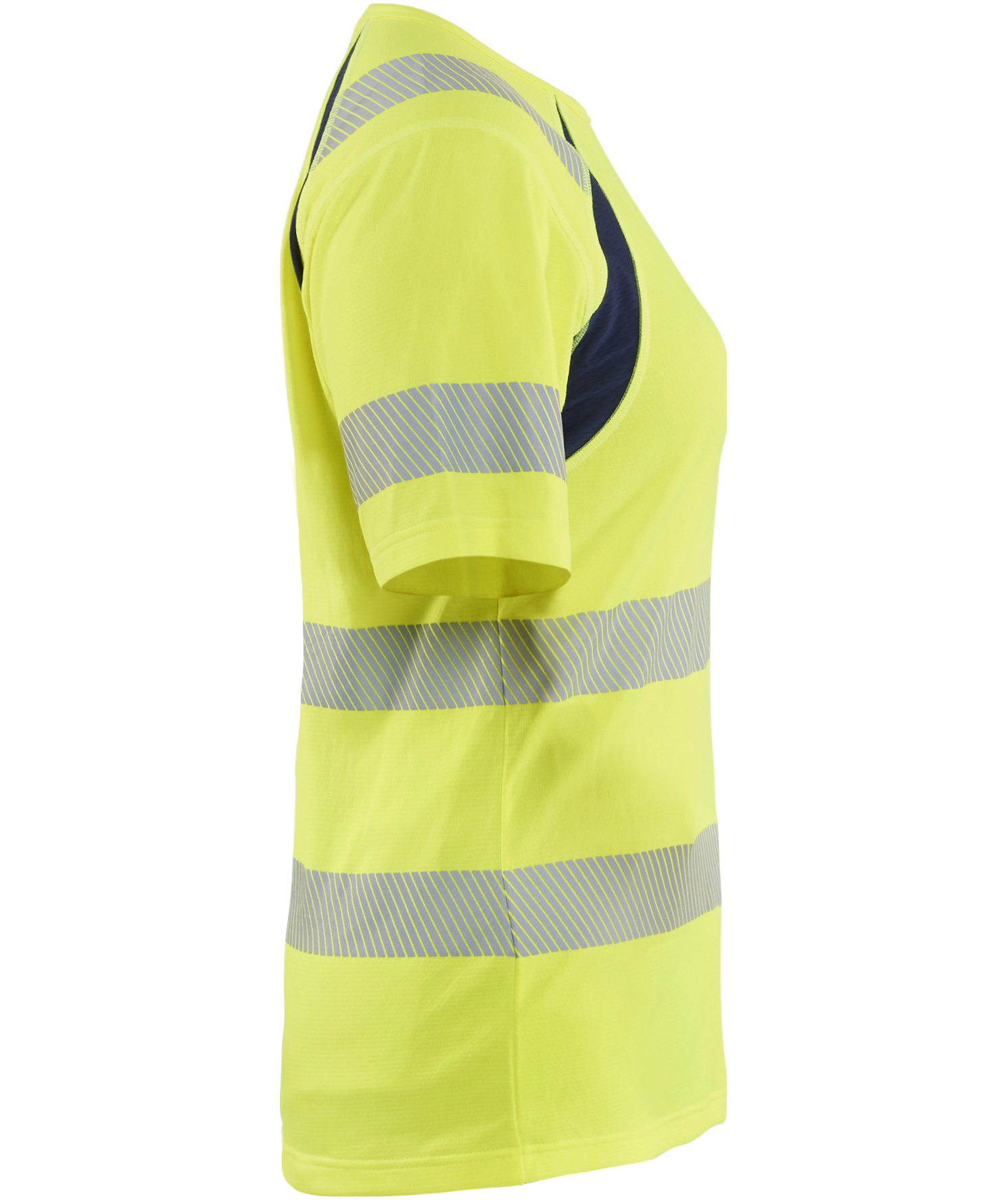 Bl&aring;kl&auml;der women's T-shirt, Hi-Vis yellow/marine, large image number 3