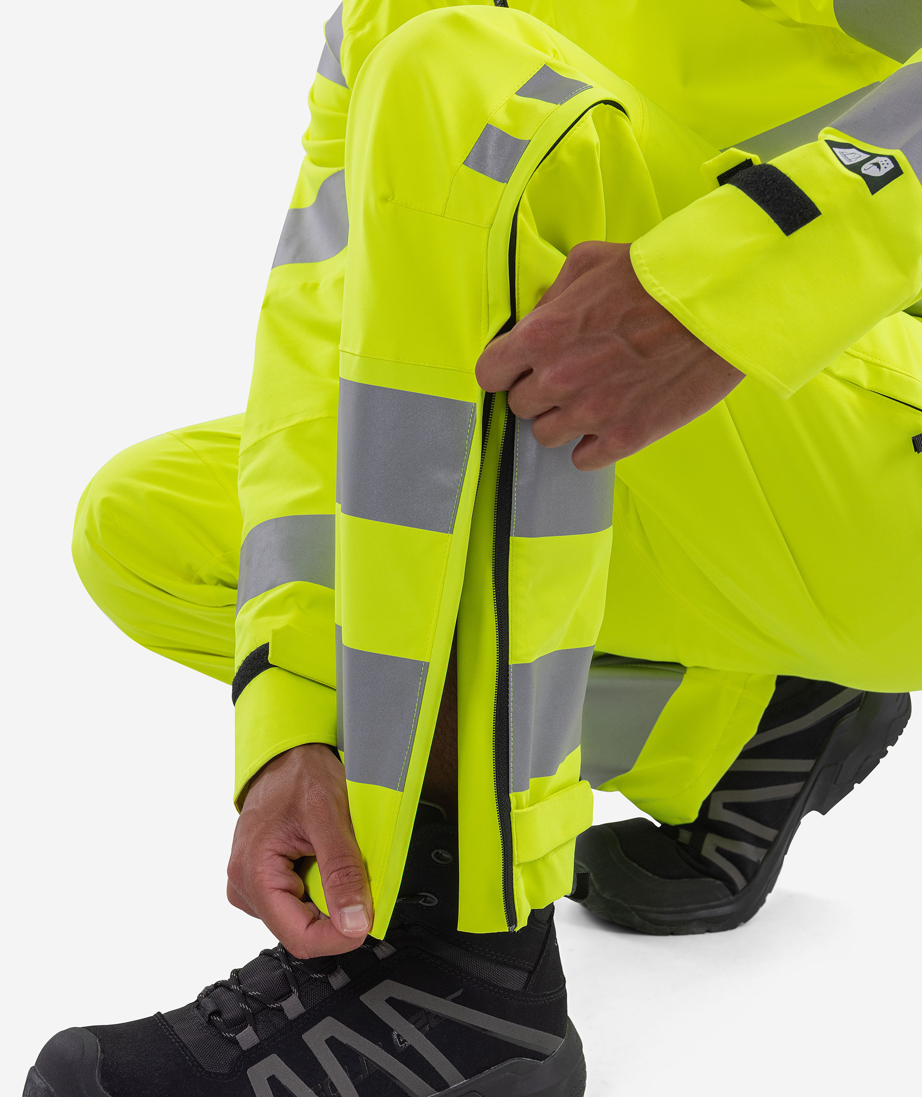 Fristads shell trousers 2680 GLPS, Hi-Vis Yellow, large image number 7