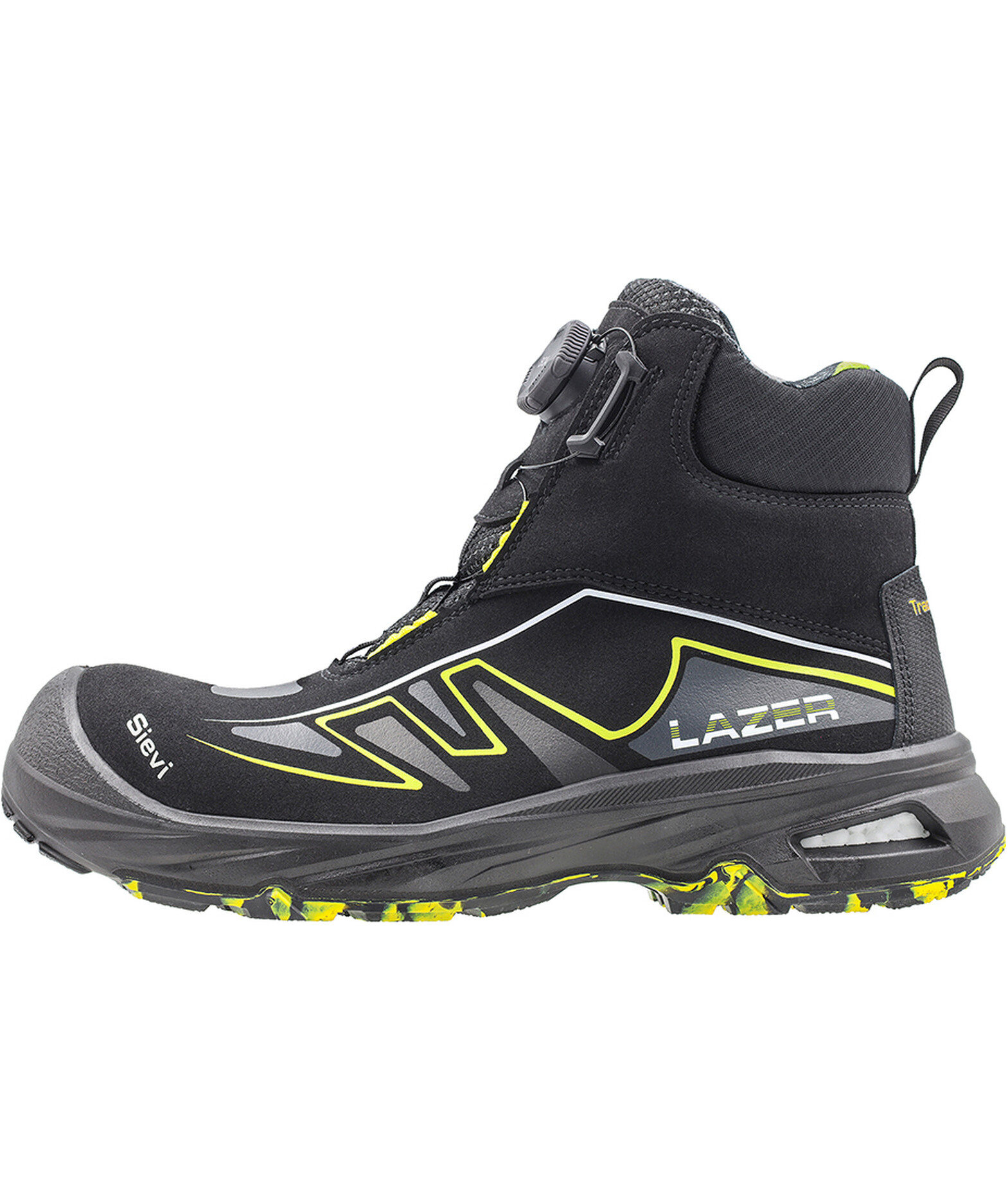 Sievi Lazer Roller High+ safety boots S3, Black/Yellow, large image number 0