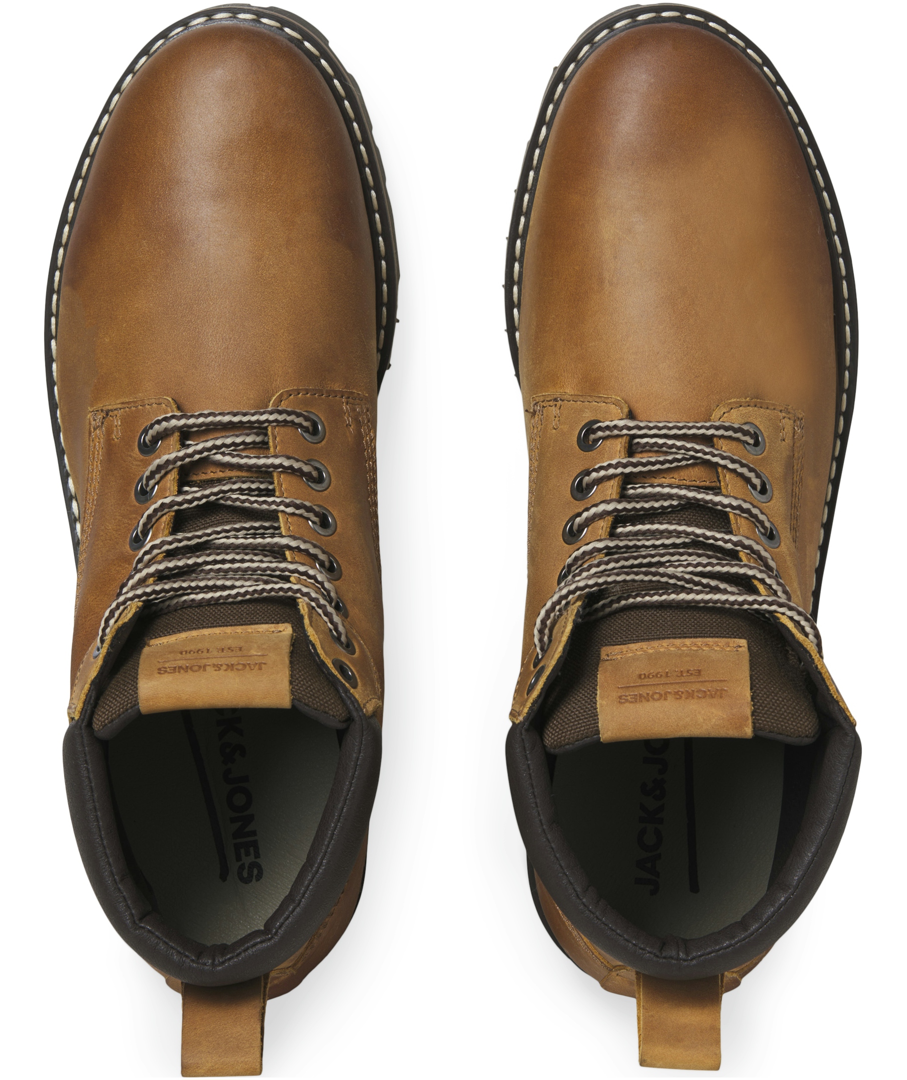 Jack & Jones JFWQUEENSWAY leather boots, Honey, large image number 2