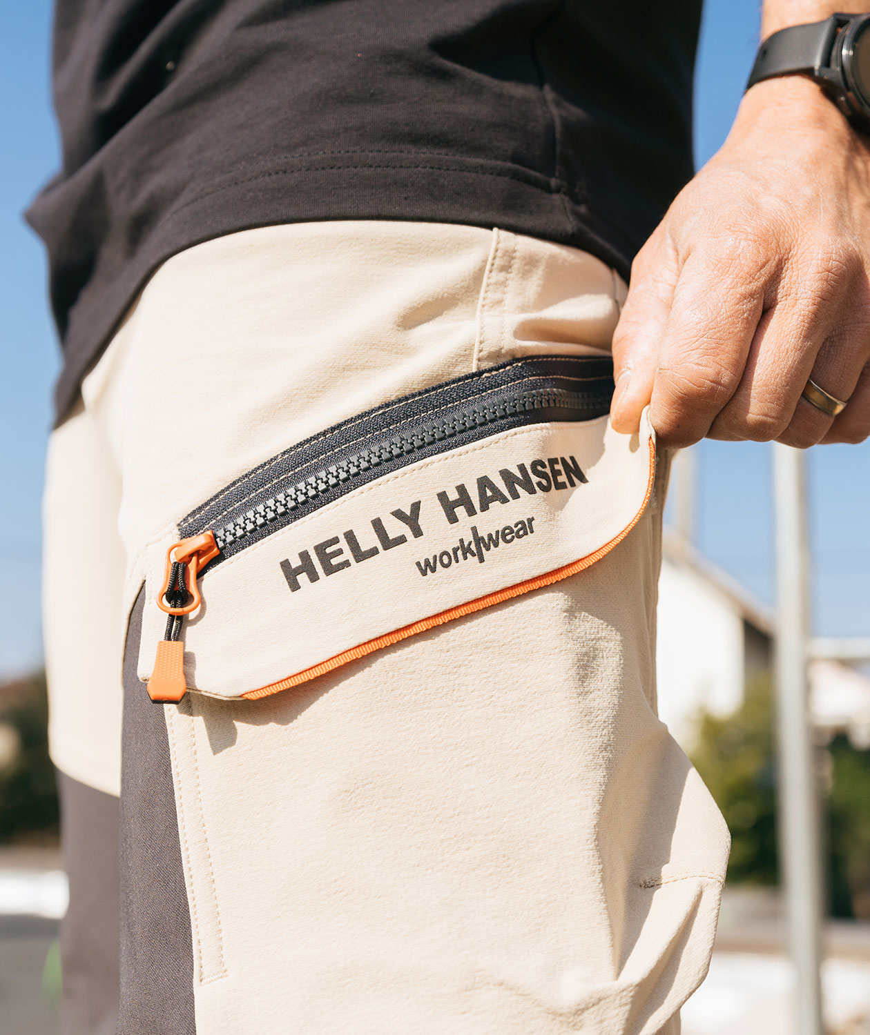 Helly Hansen Kensington work trousers Full stretch, Sand/Ebony, large image number 2