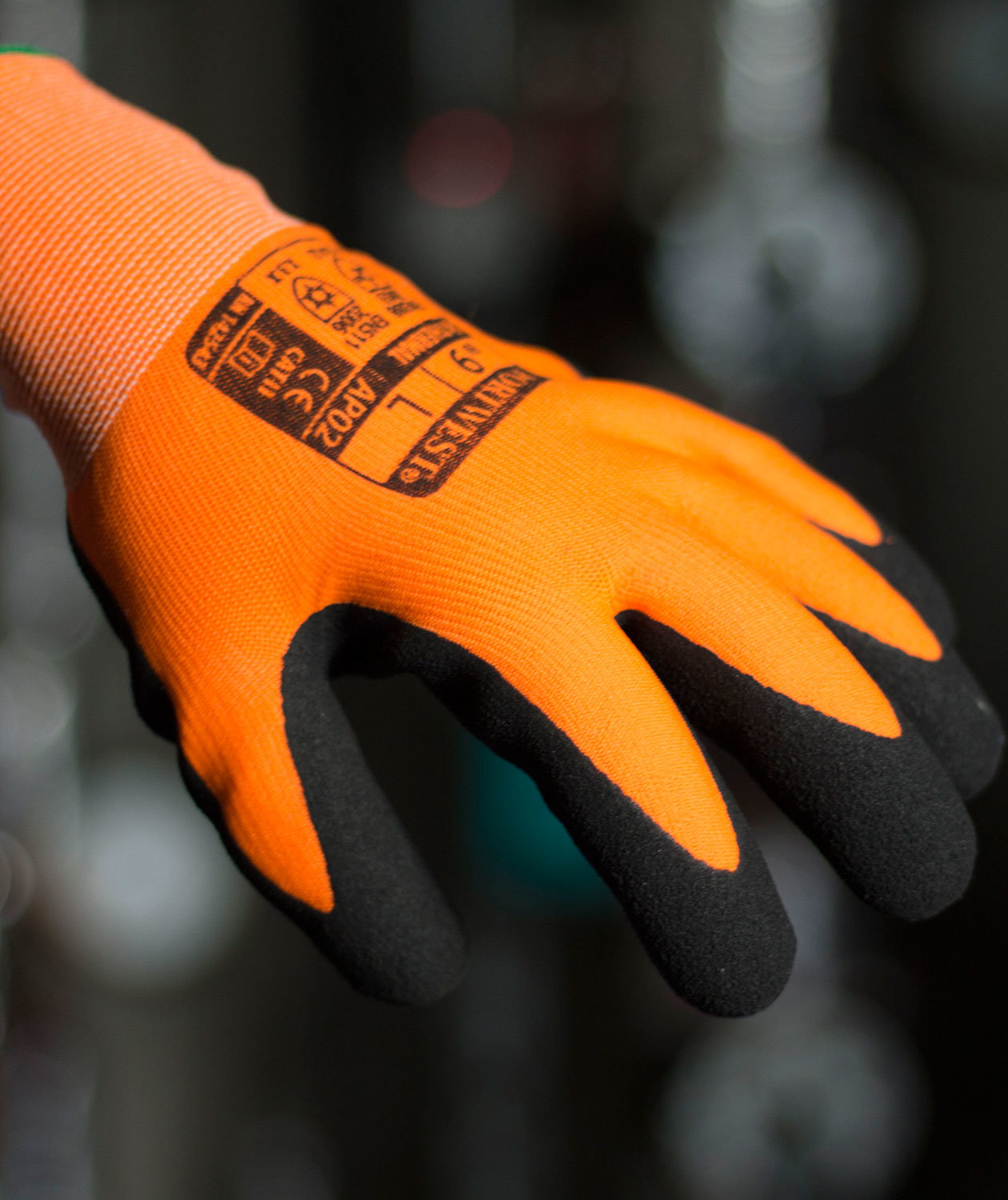 Portwest AP02 Thermo Pro Ultra forede arbeidshansker, Svart/Oransje, large image number 1