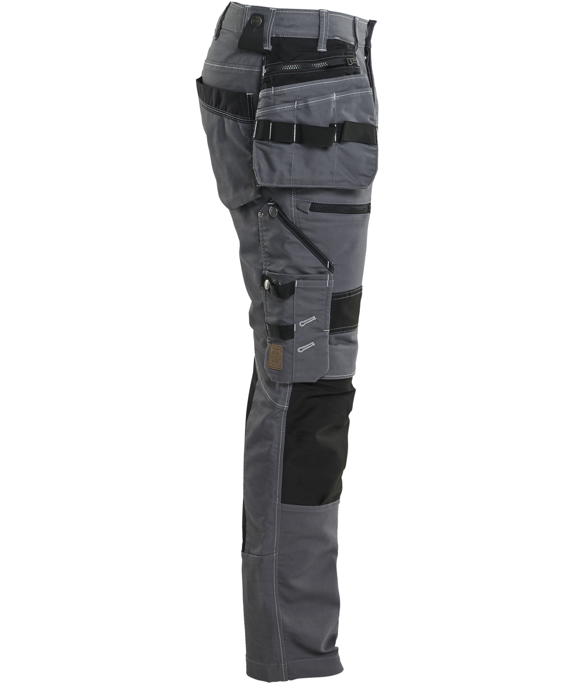 Bl&aring;kl&auml;der h&aring;ndverksbukse X1900, Middelsgr&aring;/svart, large image number 2