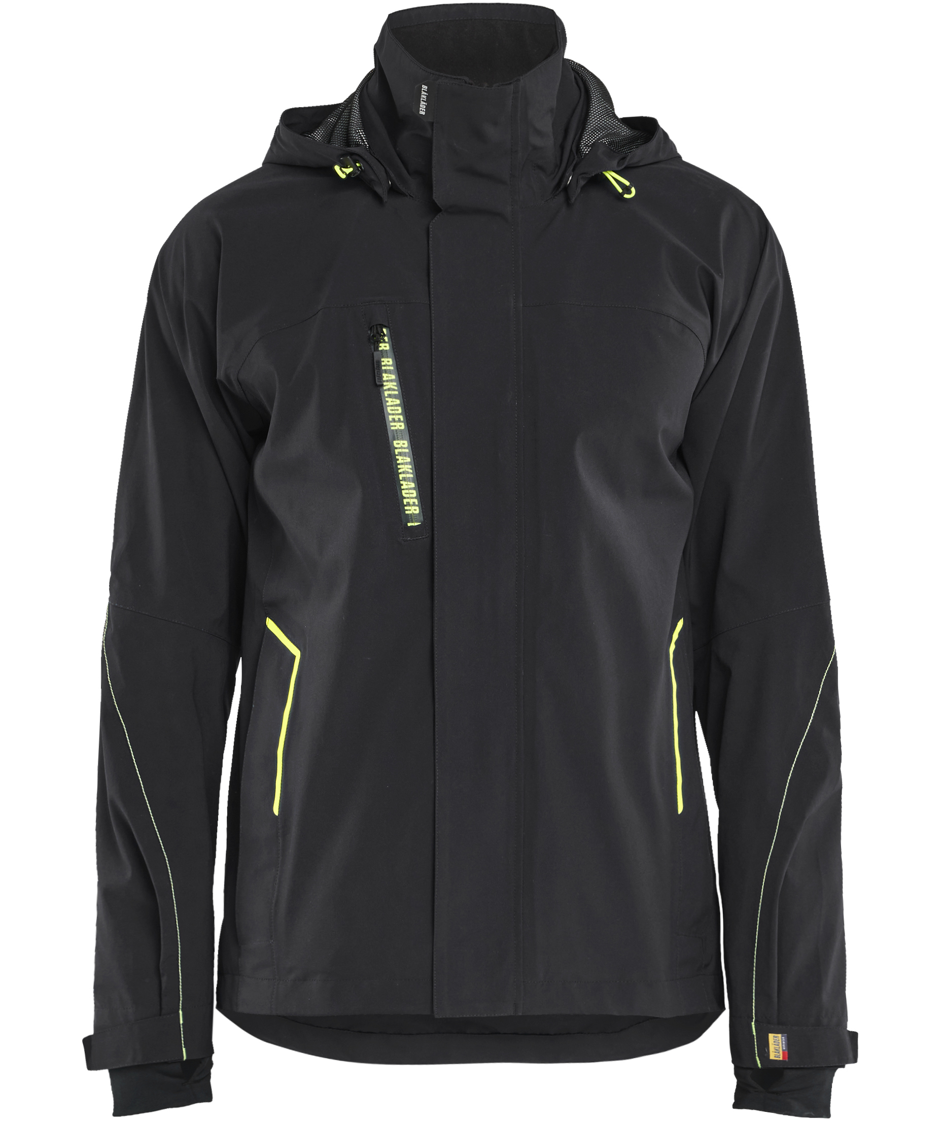 Bl&aring;kl&auml;der skaljakke full stretch, Sort/Hi-Vis Gul, Sort/Hi-Vis Gul, swatch