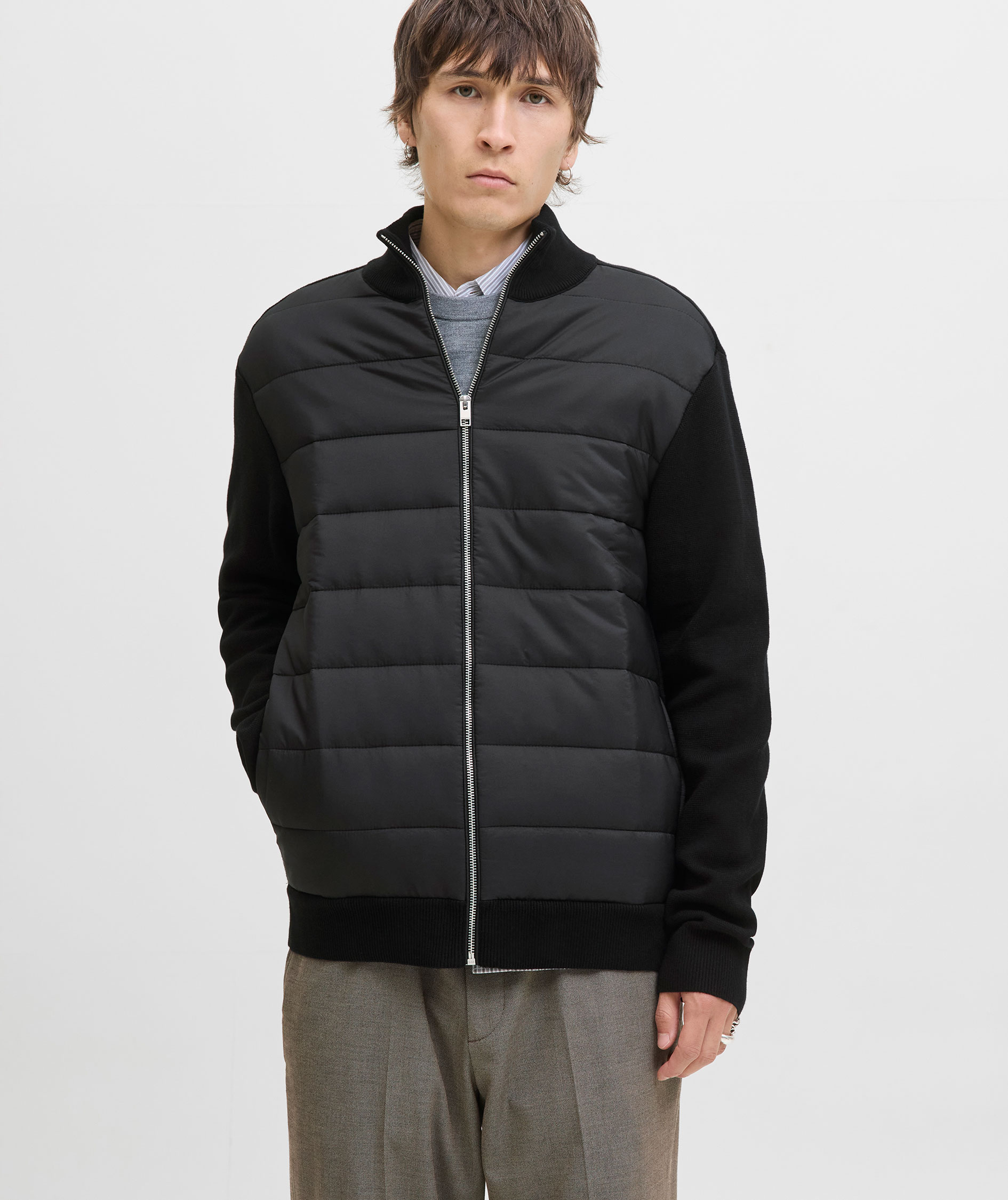 Jack & Jones JJEPERFECT hybrid cardigan, Black