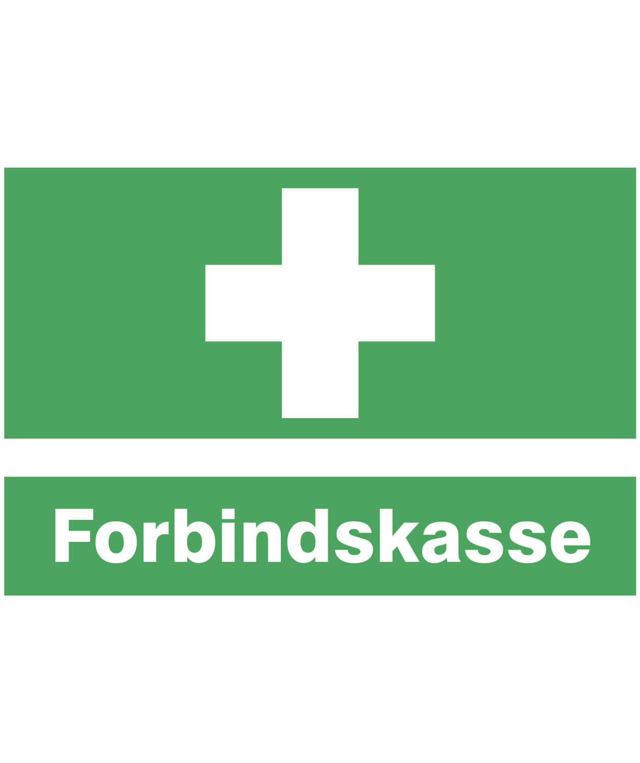 OX-ON advarselsskilt Forbindskasse A4, Gr&uuml;n, Gr&uuml;n, large image number 0