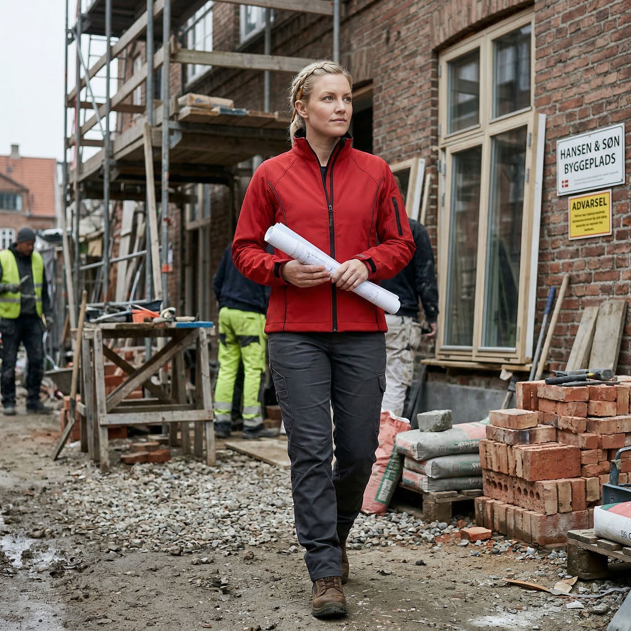 Ocean Damen Softshelljacke, Red