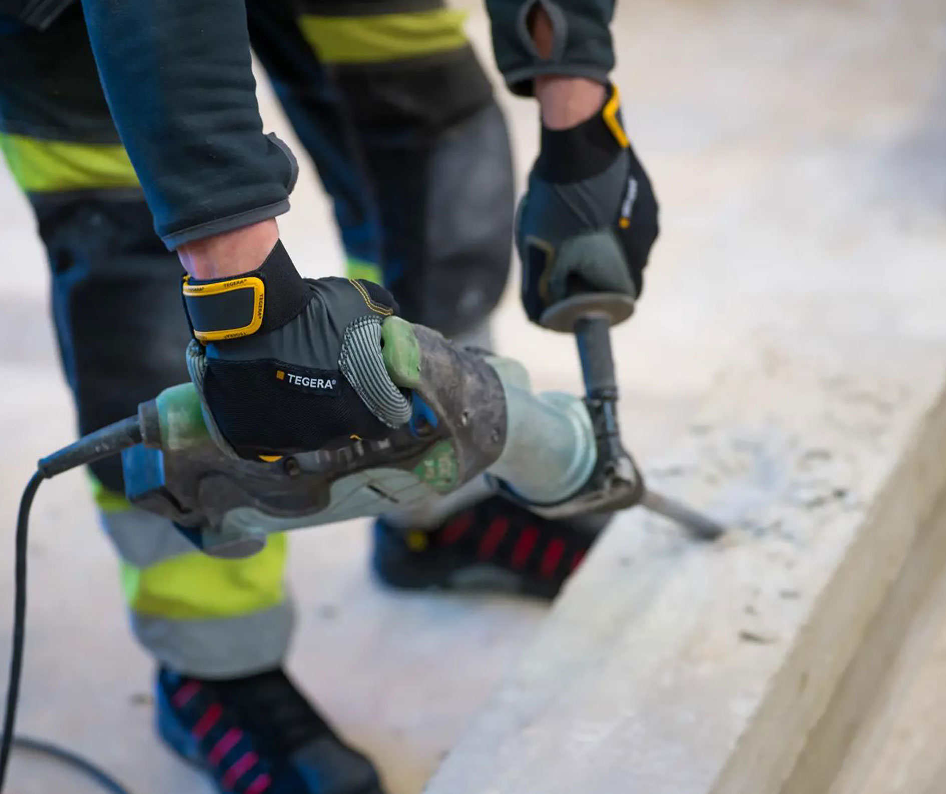 Tegera 9180A pro vibrationsd&aelig;mpende handsker, Sort, large image number 4