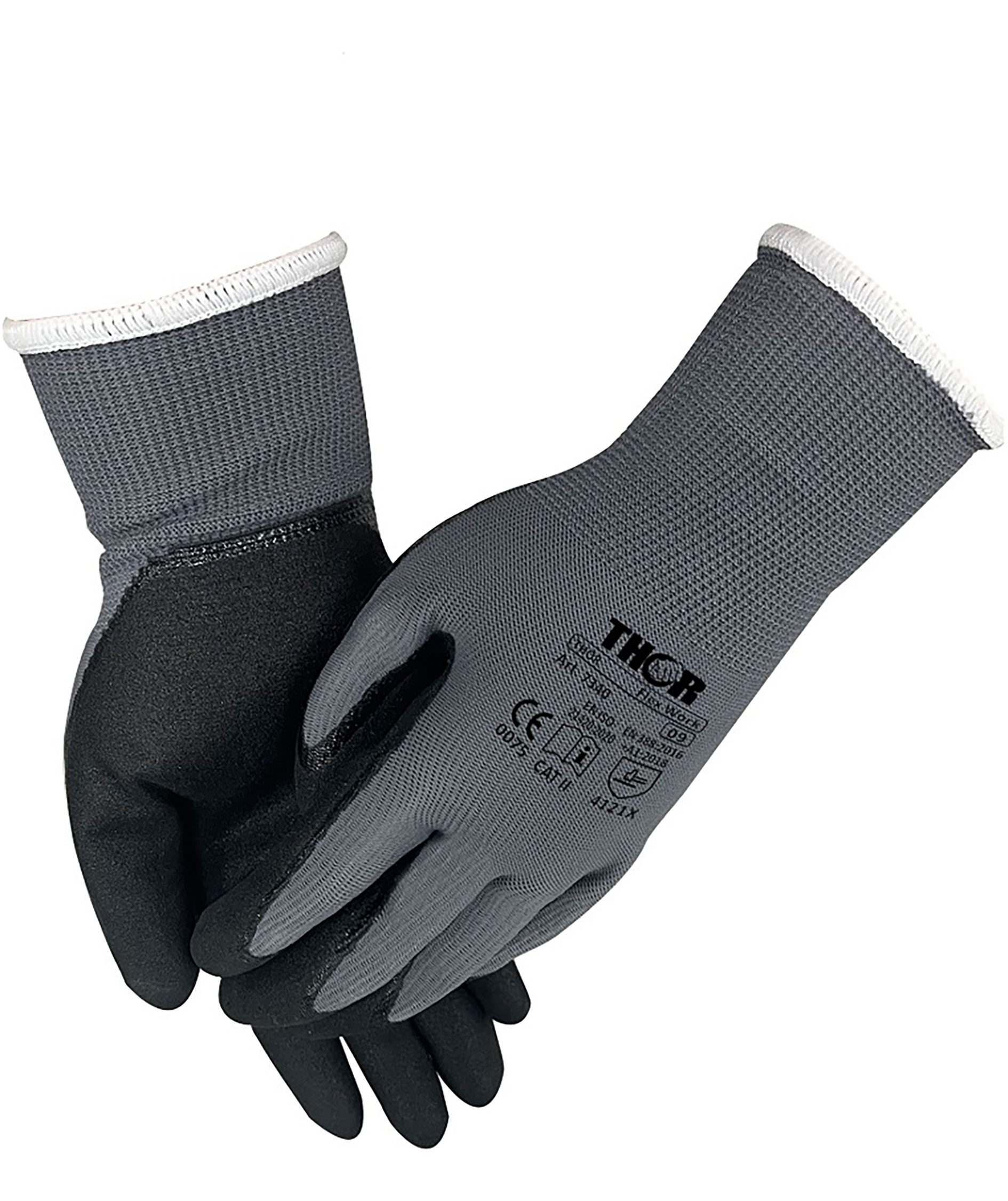 Thor 7340 Flex work work gloves, Grey