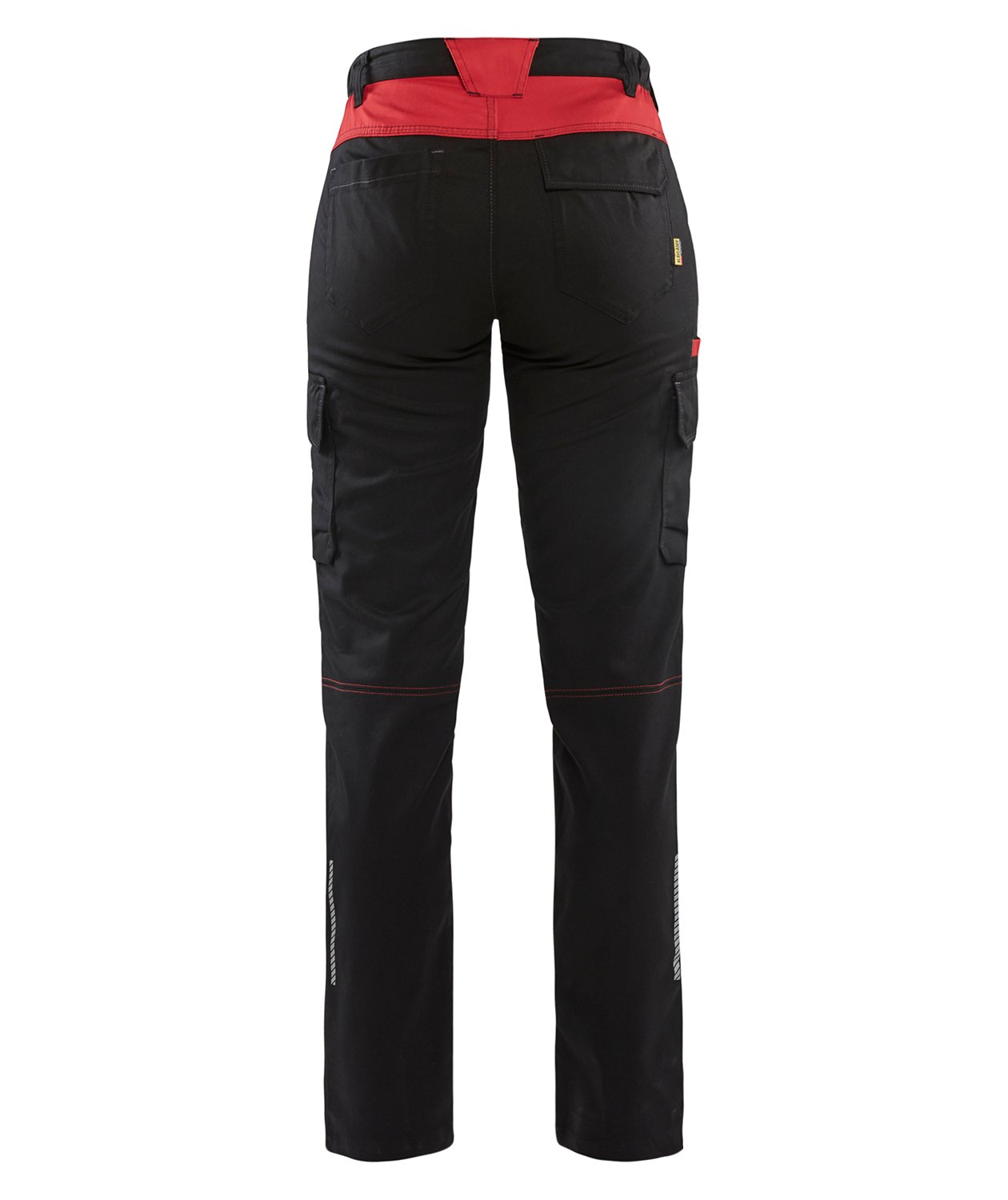 Bl&aring;kl&auml;der servicebyxa dam, Svart/R&ouml;d, large image number 2