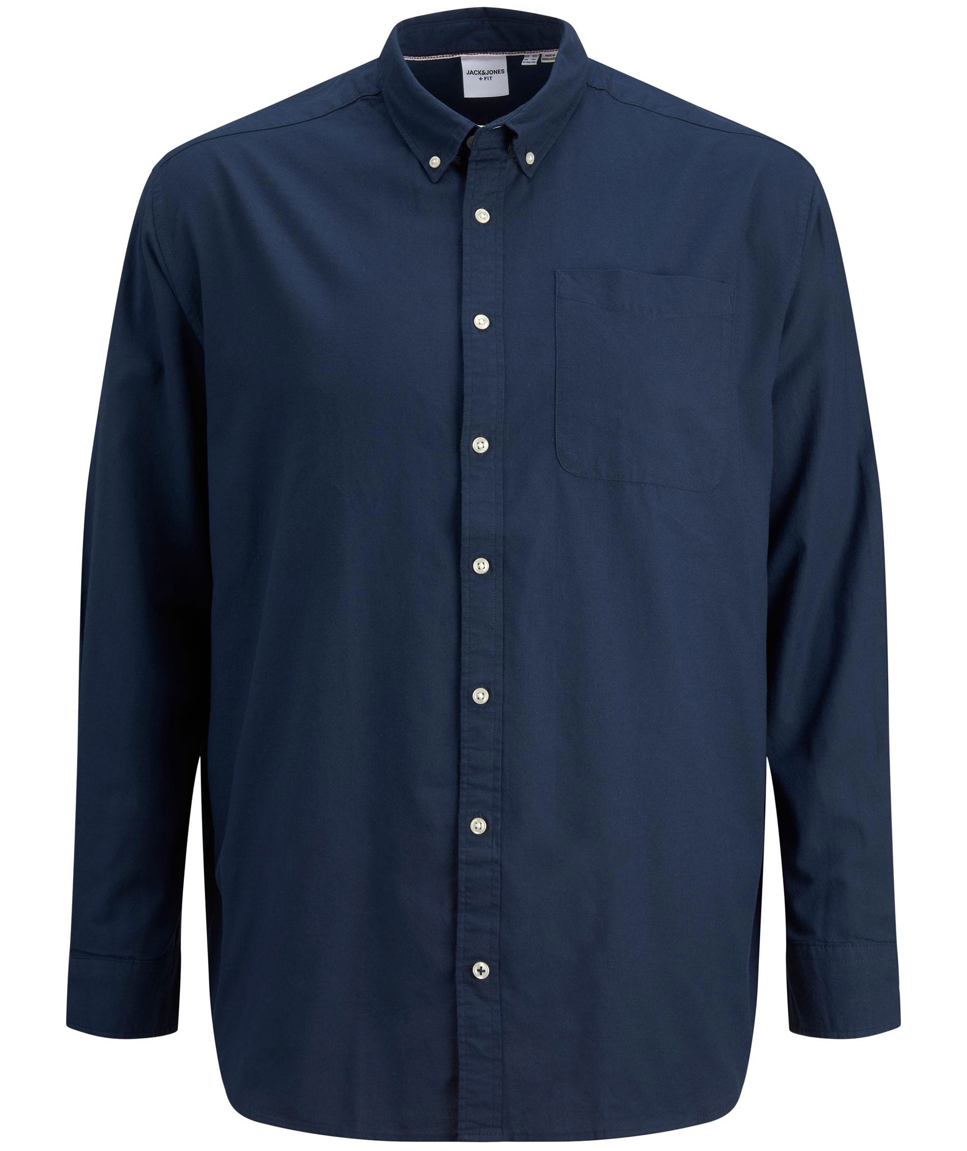 Jack & Jones JJEOXFORD Plus Size Regular Fit Hemd, Navy Blazer