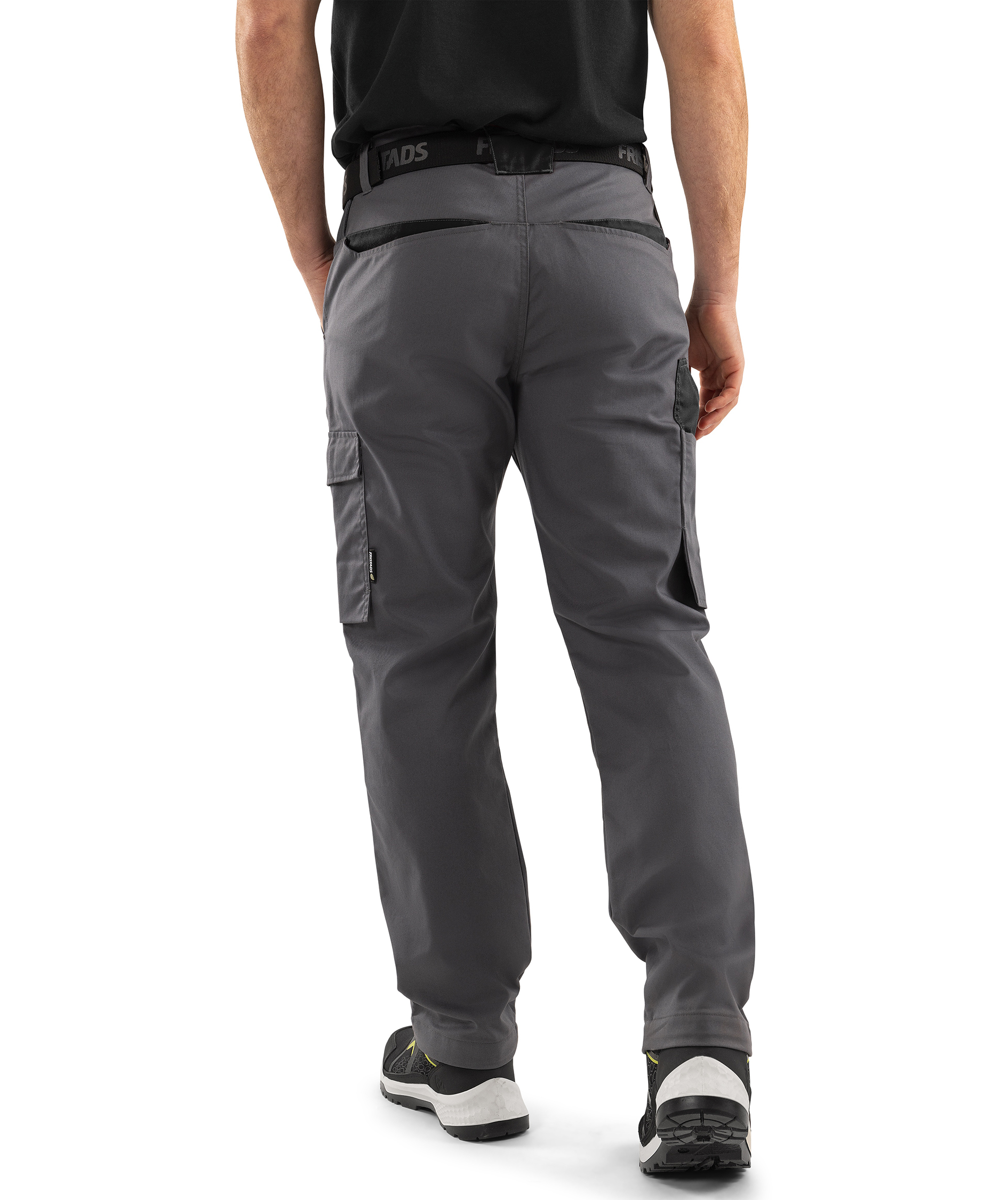 Fristads servicebukse 2930 GWM, Gr&aring;/Svart, large image number 4