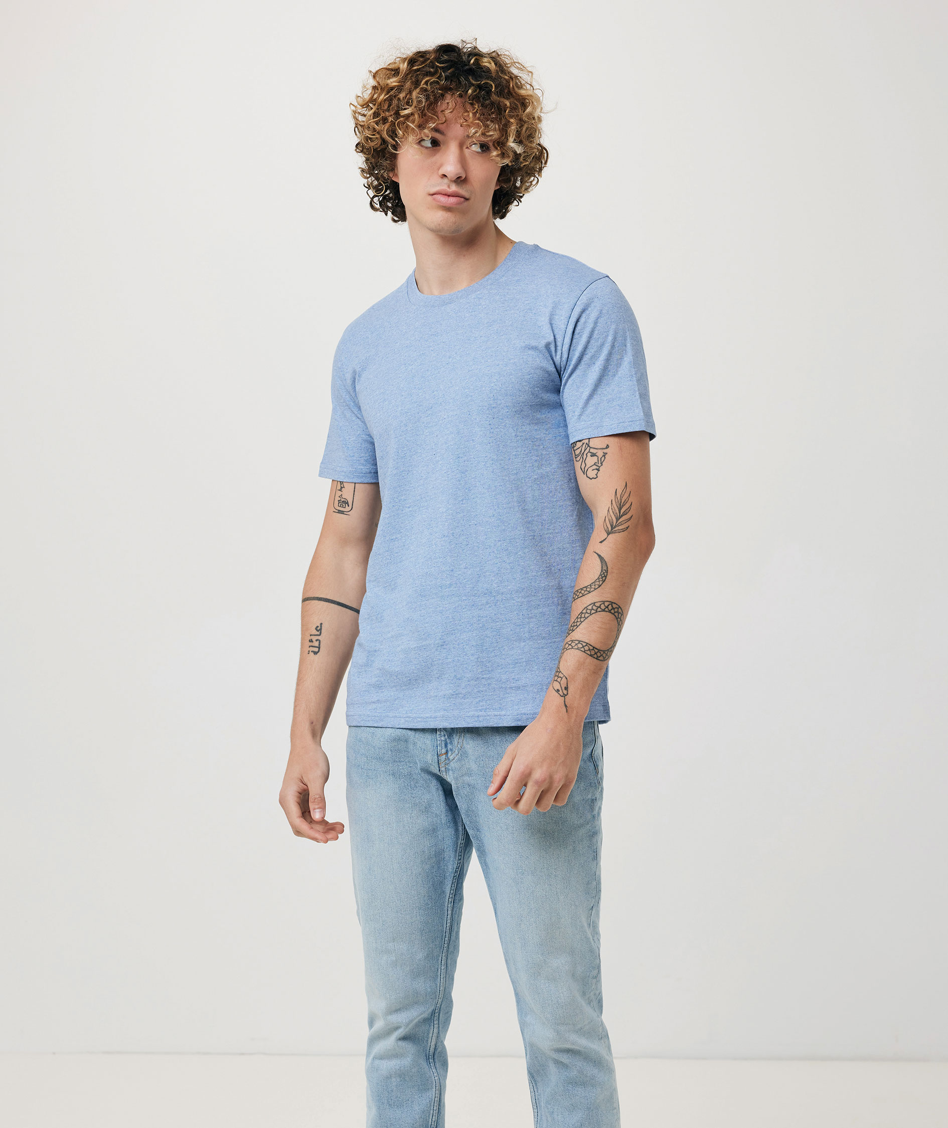 Iqoniq Brett T-shirt, Light Heather Blue, large image number 10