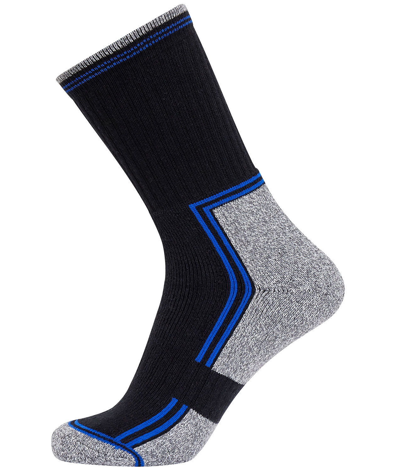 ProActive 3-pack arbetsstrumpor, Svart/Gr&aring;/Bl&aring;