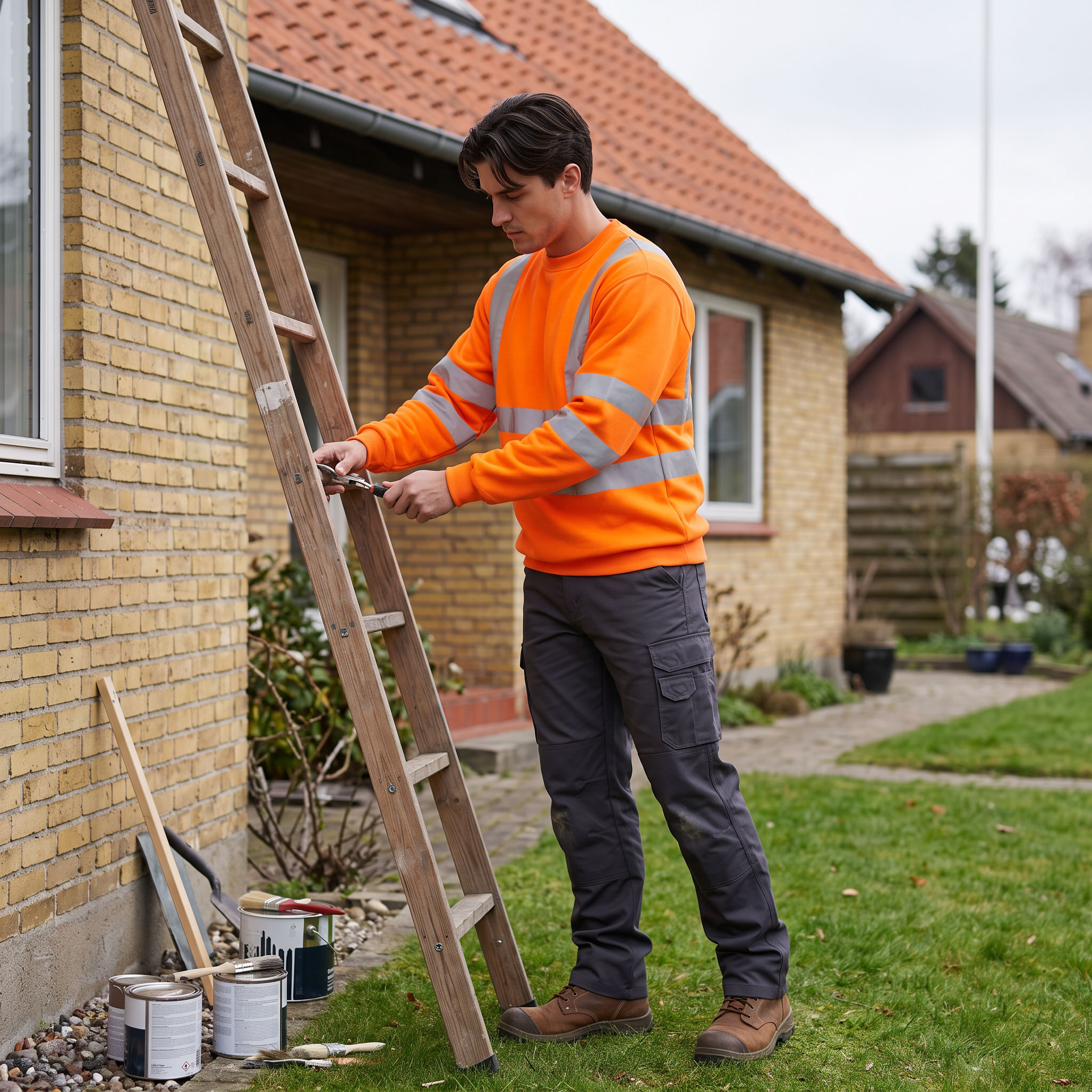 J.A.K. collegegenser 11115, Hi-vis Orange, large image number 1