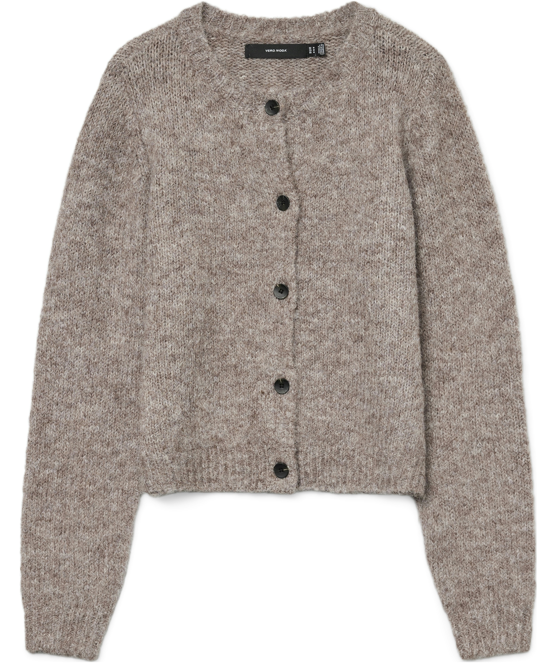 Vero Moda VMNOVAH stickad cardigan dam, Brown Lentil