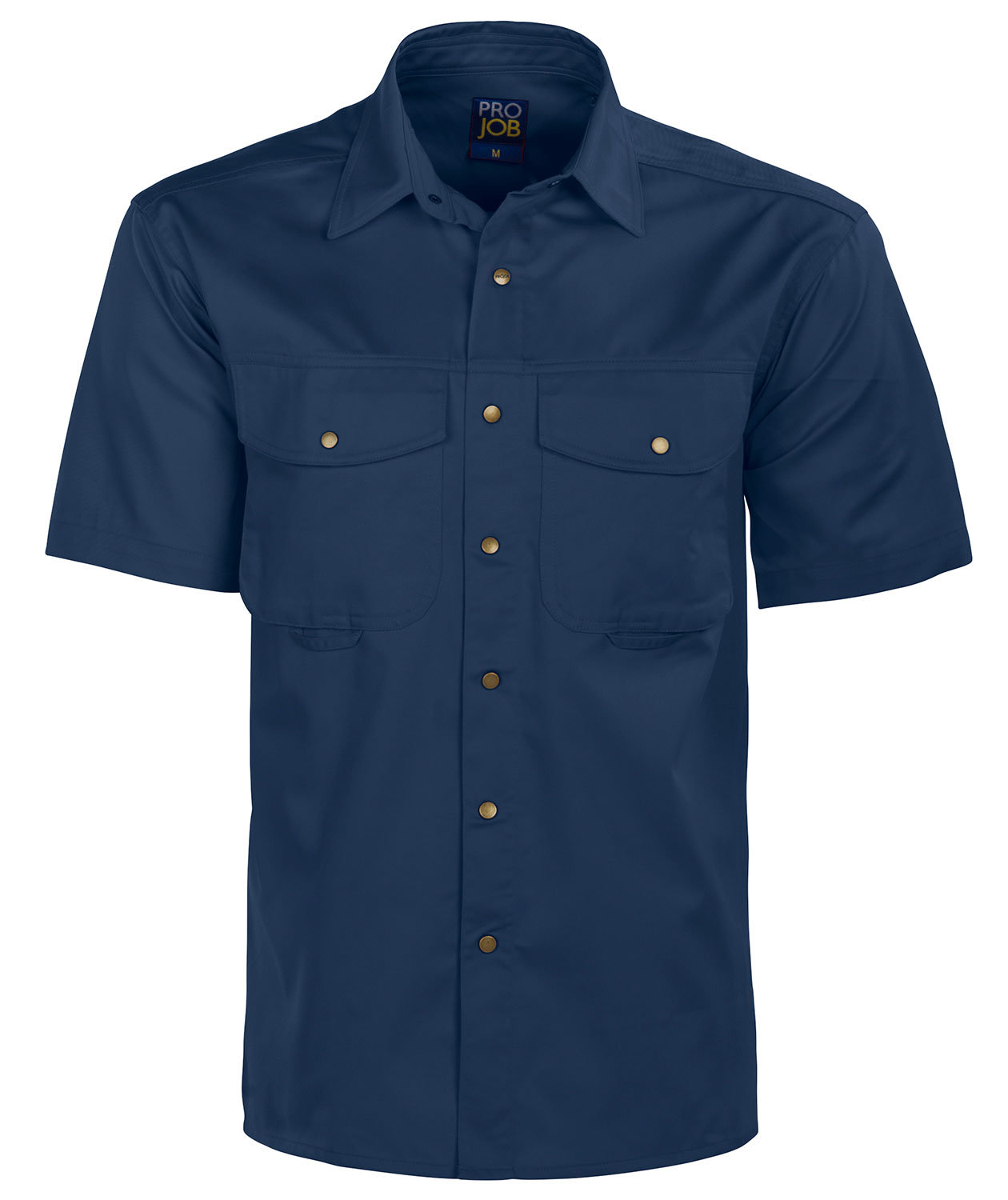 ProJob kortermet serviceskjorte 4201, Marine, large image number 0