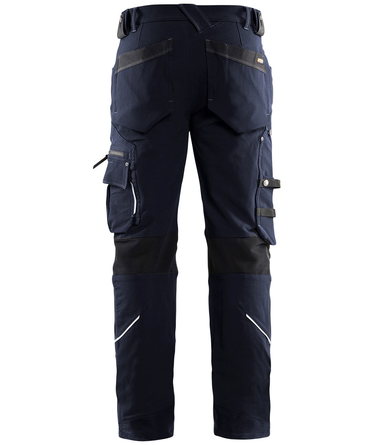 Bl&aring;kl&auml;der X1900 work trousers full stretch, Dark Marine/Black, large image number 2