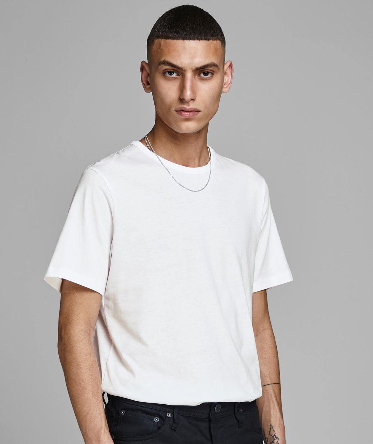 Jack & Jones JABASIC 2er Pack kurz&auml;rmlige Unterhemd, Wei&szlig;, large image number 1