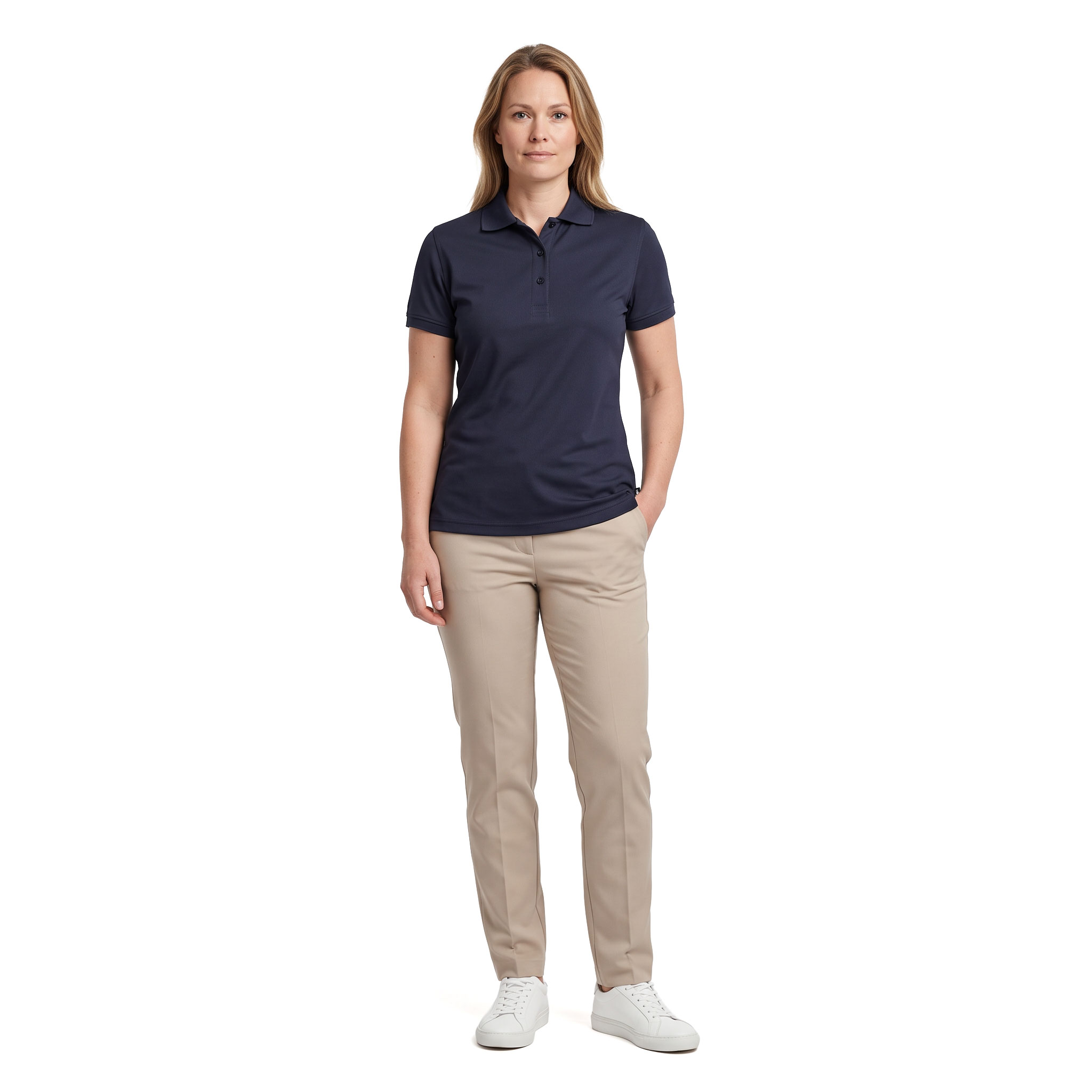 Pitch Stone women's polo shirt, Navy, large image number 2