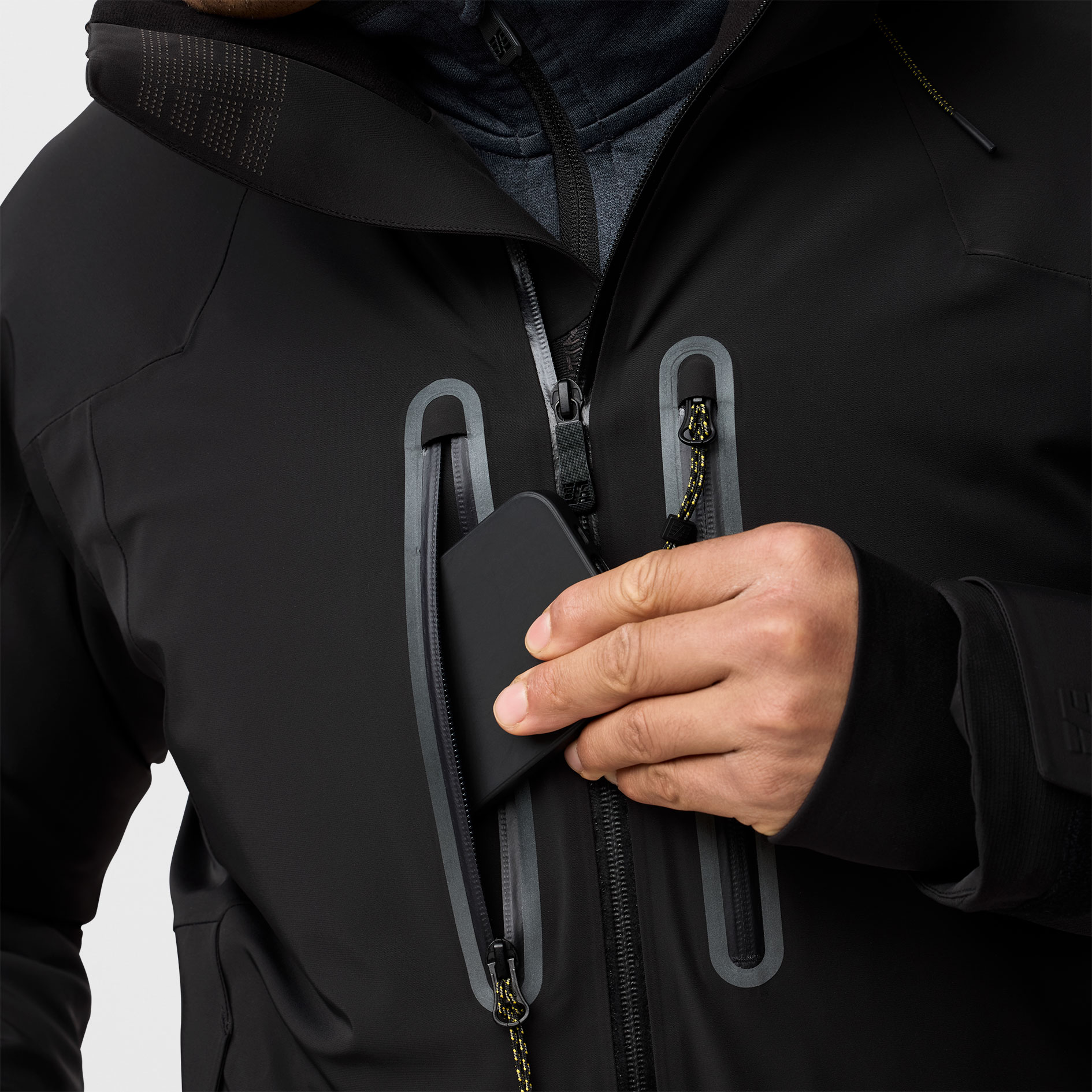 Snickers Flexiwork vinterjakke 1955, Black/Black, large image number 7