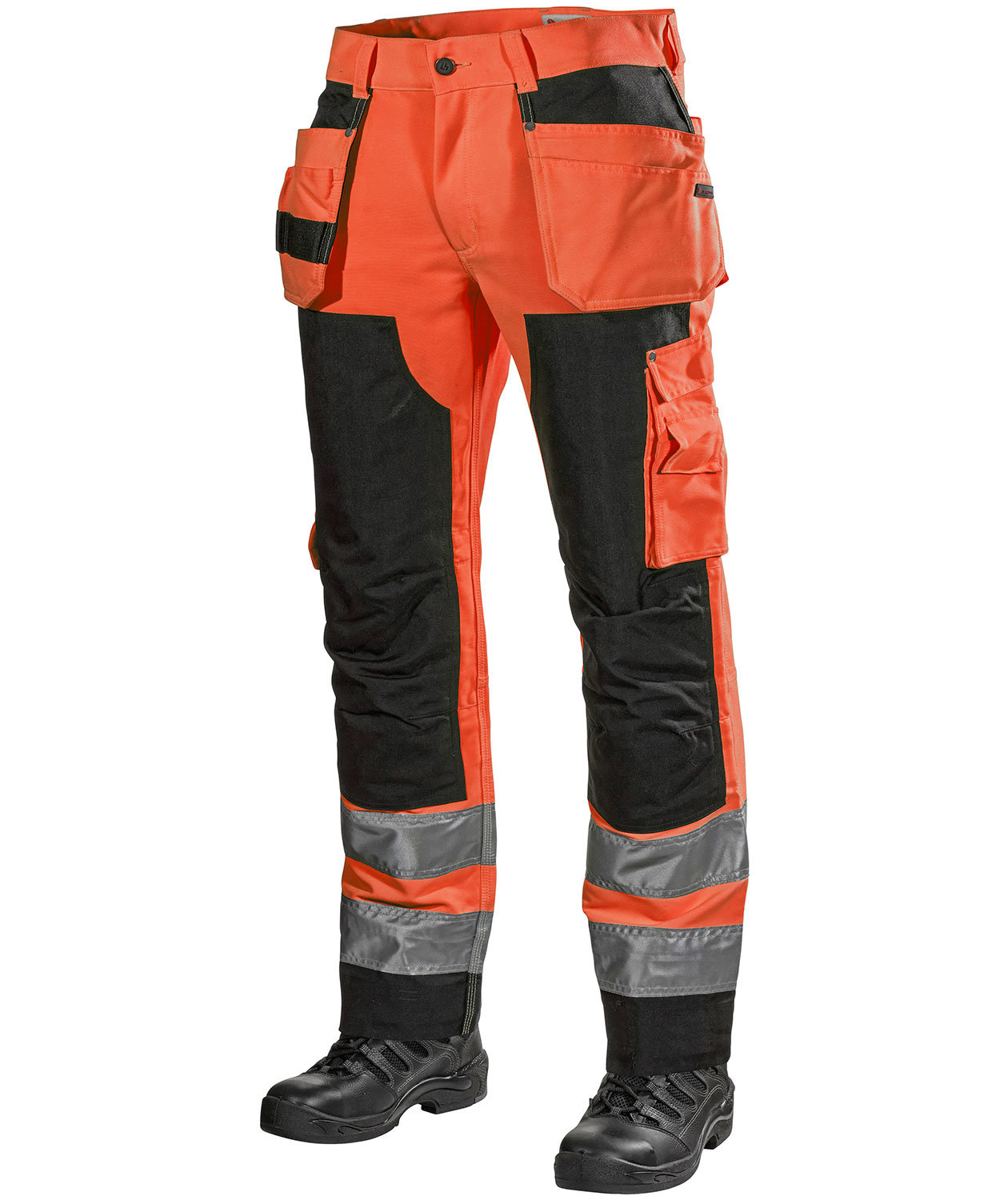 L.Brador hantverksbyxa 160PB, Varsel Orange/Svart
