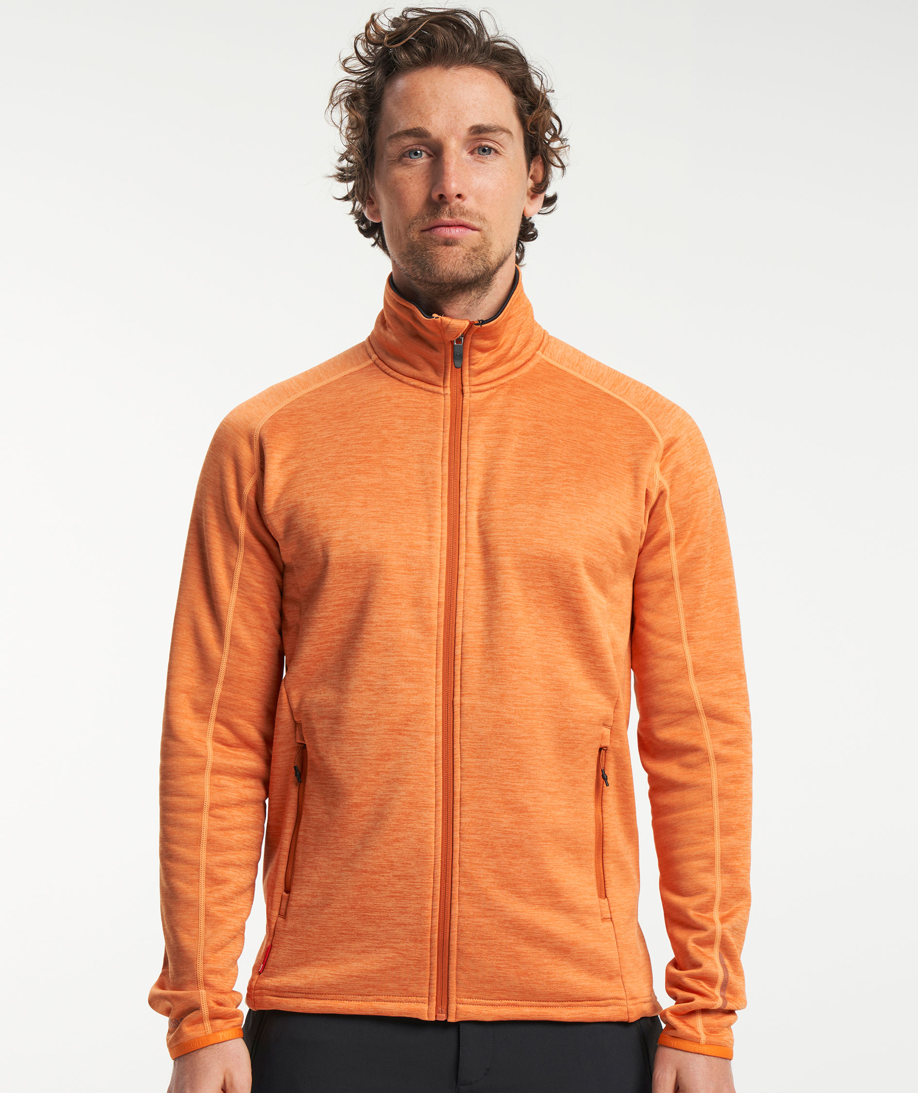Tenson TXlite cardigan, M&ouml;rk Orange, large image number 7