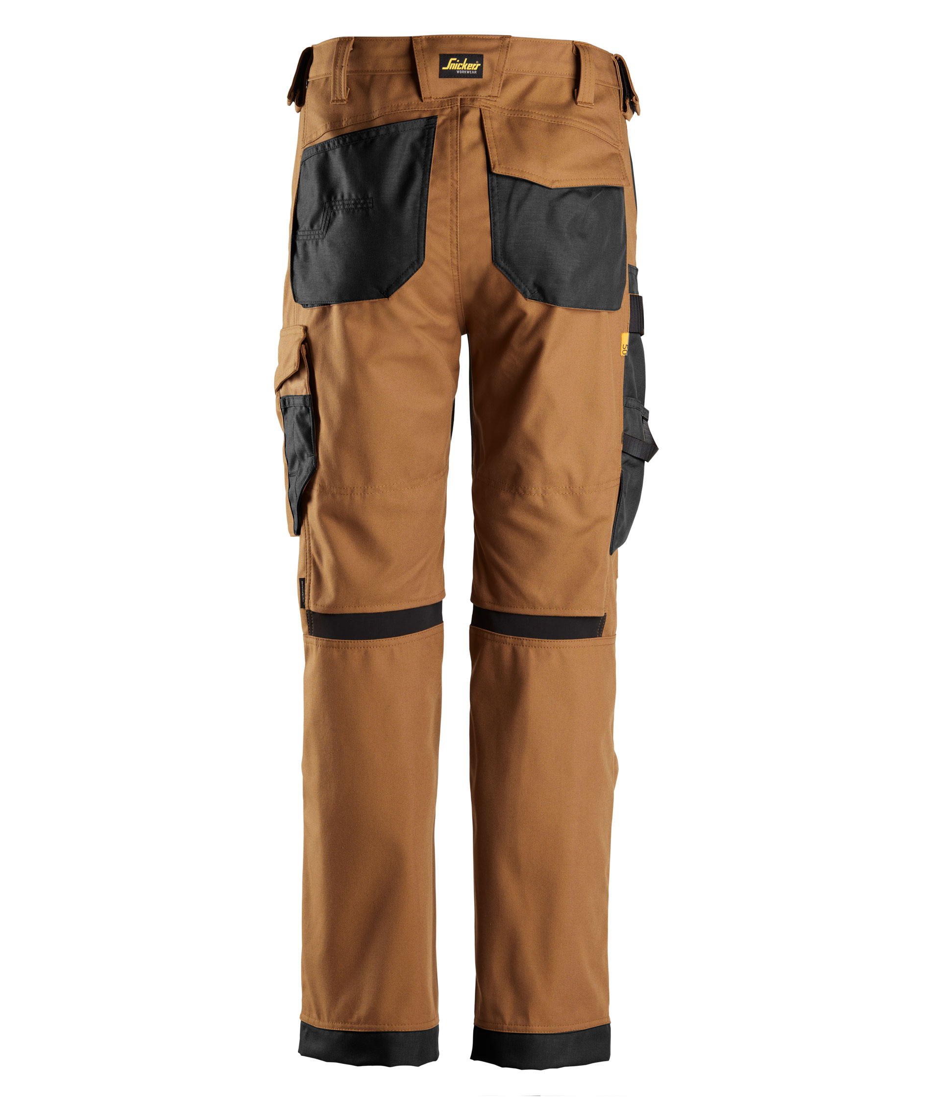 Snickers AllroundWork Canvas+ arbejdsbukser 6324, Brun/Sort, large image number 1