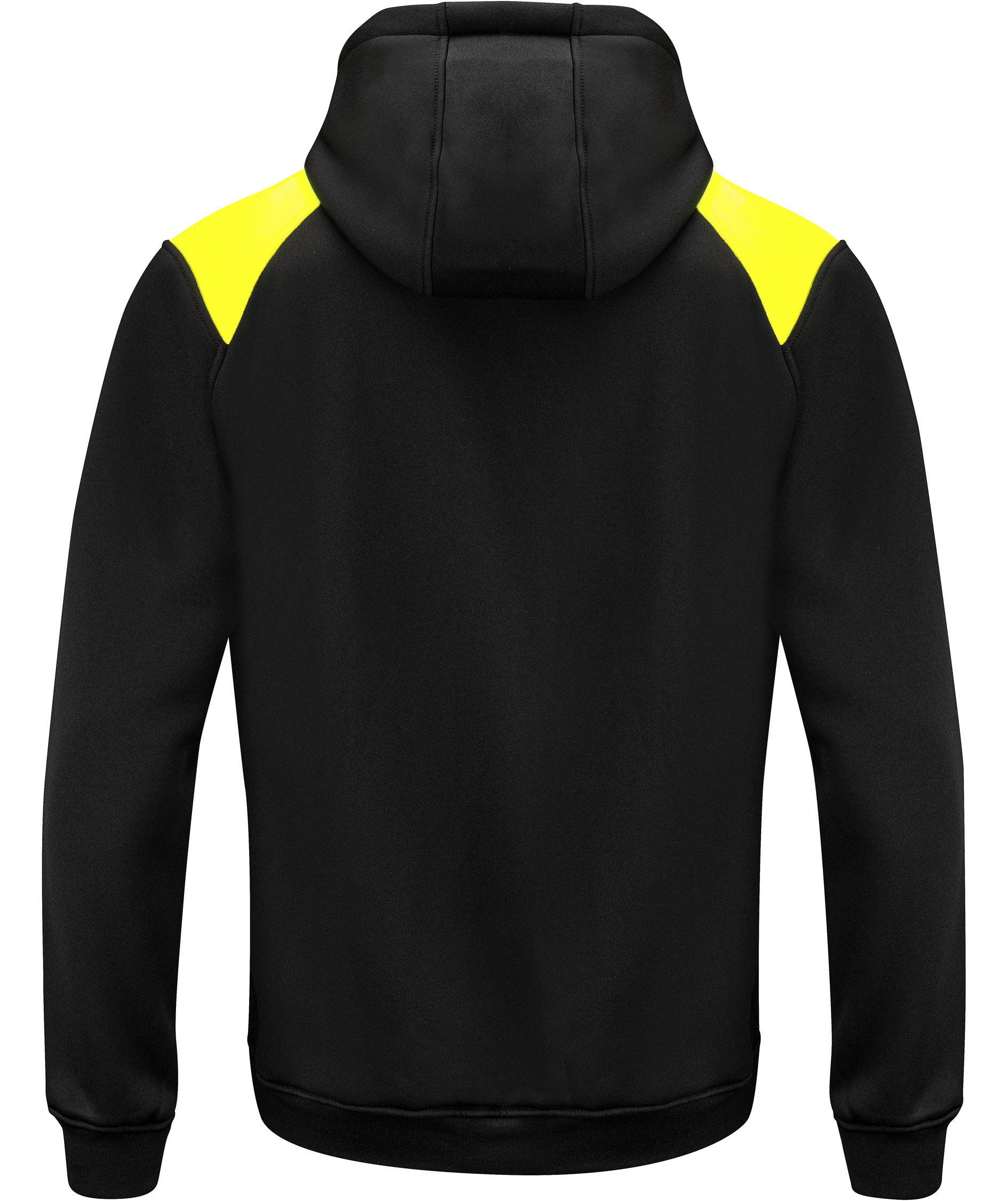 ProJob Hoodie mit Rei&szlig;verschluss 2133, Black/Yellow