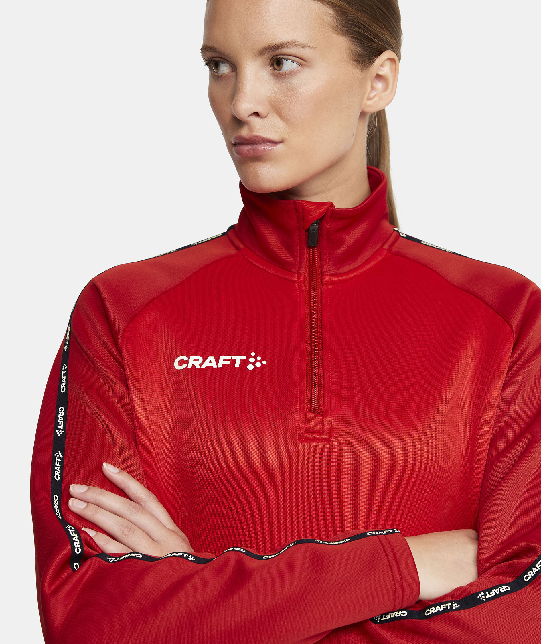 Craft Squad 2.0 halfzip dame tr&aelig;ningstr&oslash;je, Bright Red-Express, large image number 4