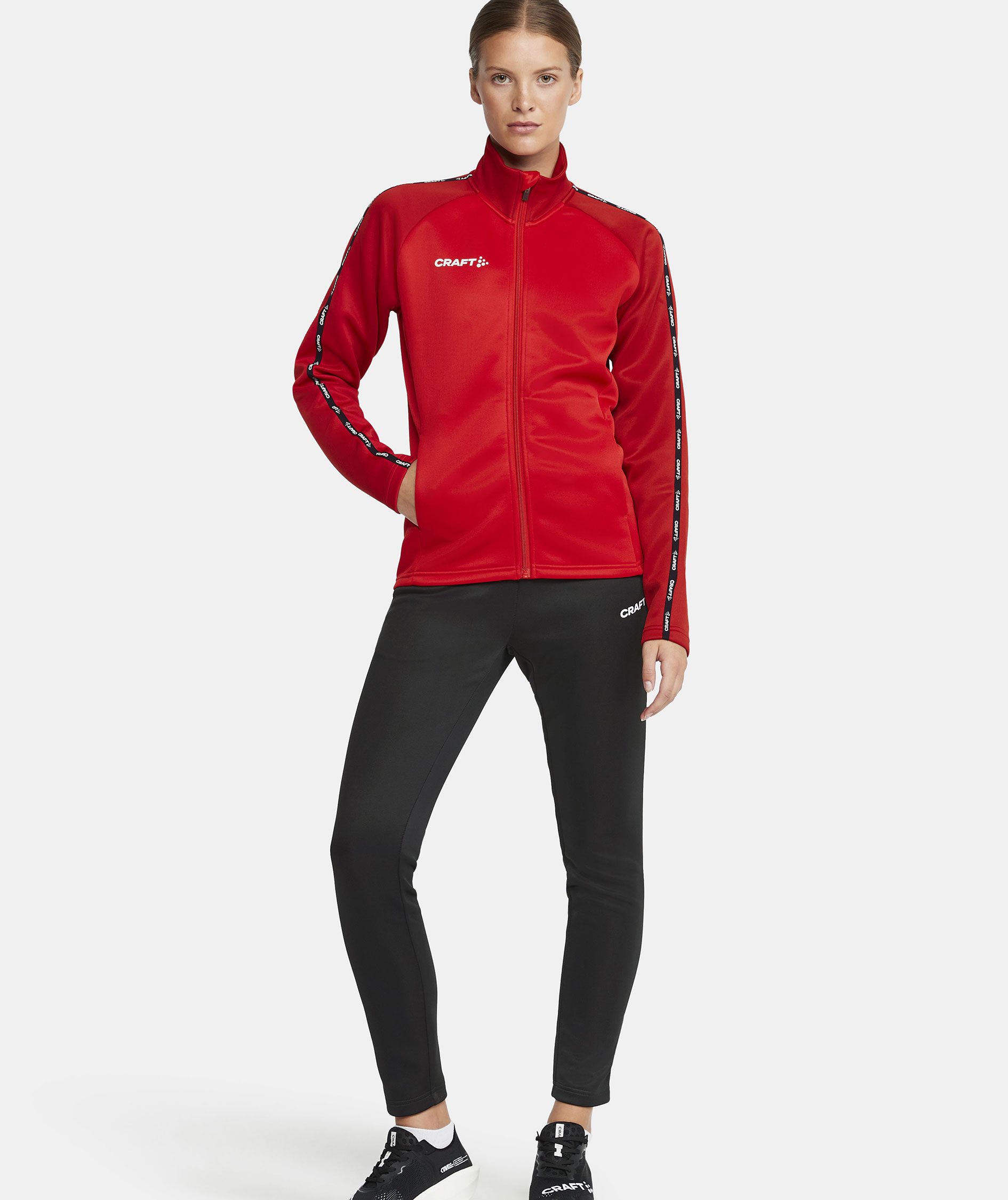 Craft Squad 2.0 dame cardigan, Bright Red-Express