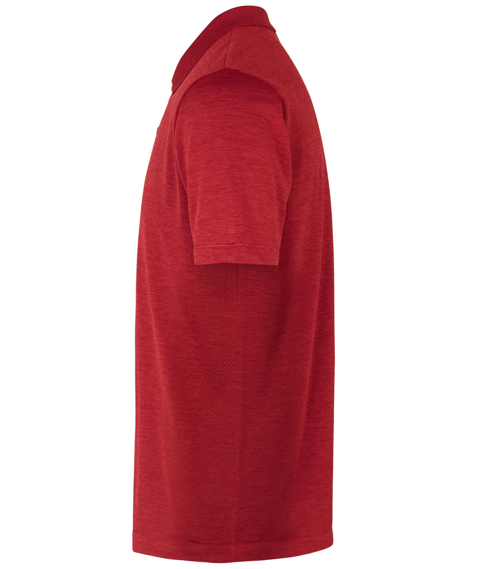 ID Active Poloshirt, Dunkelrote Melange, large image number 3