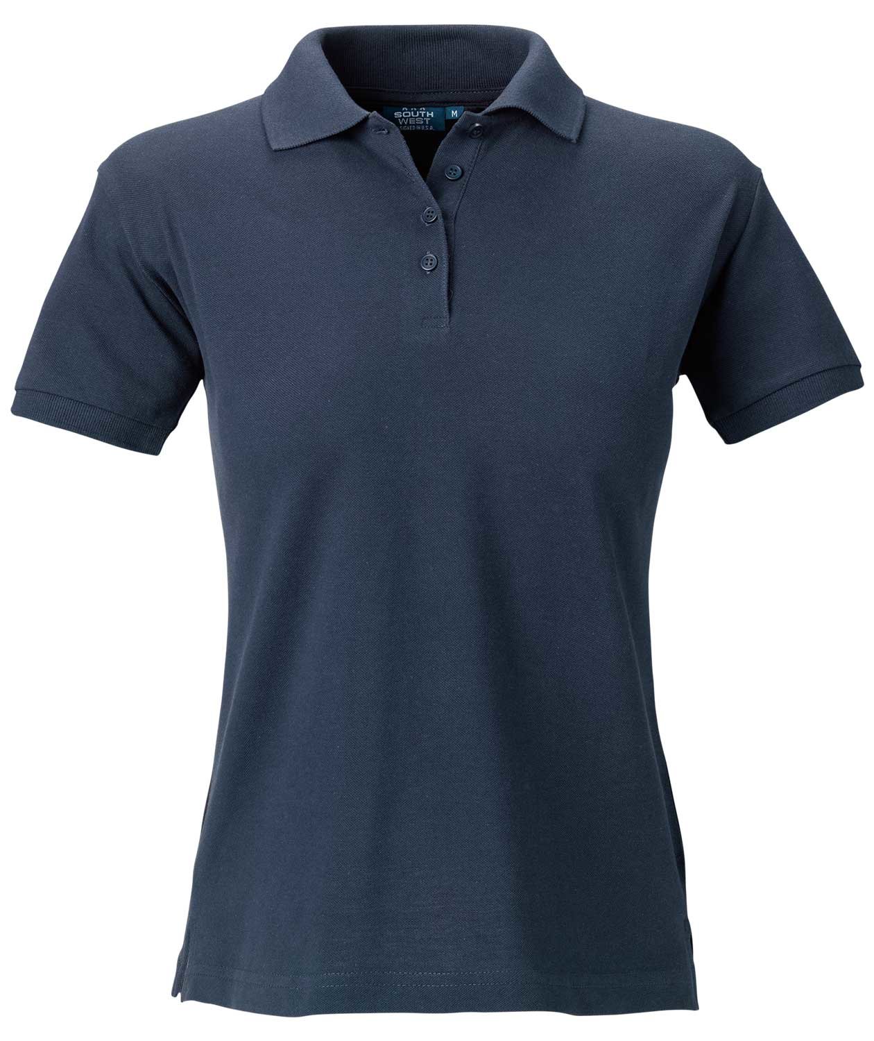 South West Coronita dame polo T-shirt, Navy, Navy, swatch