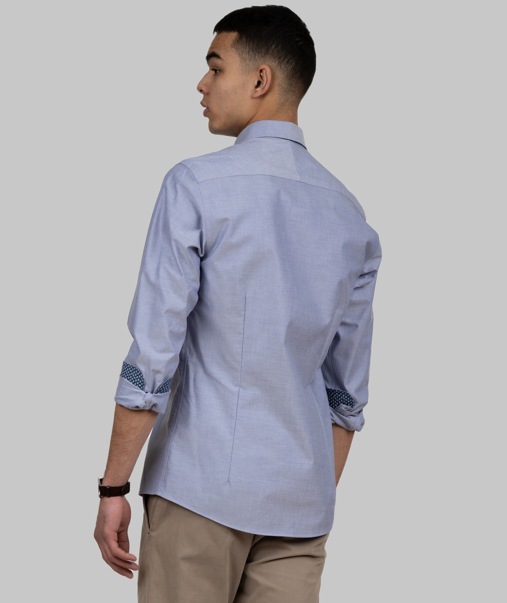 J. Harvest & Frost Red Bow 121 slim fit skjorta, Bl&aring;, large image number 3