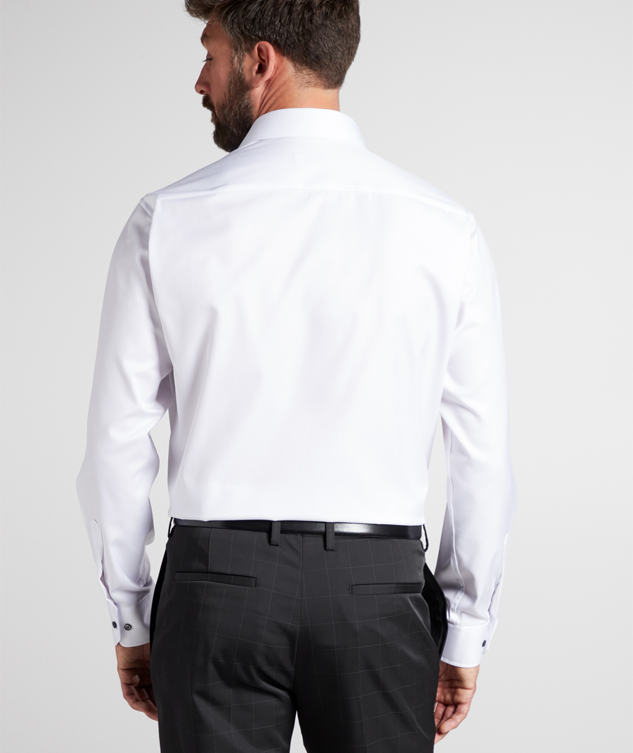 Eterna Cover Comfort fit shirt with contrast, White, large image number 2