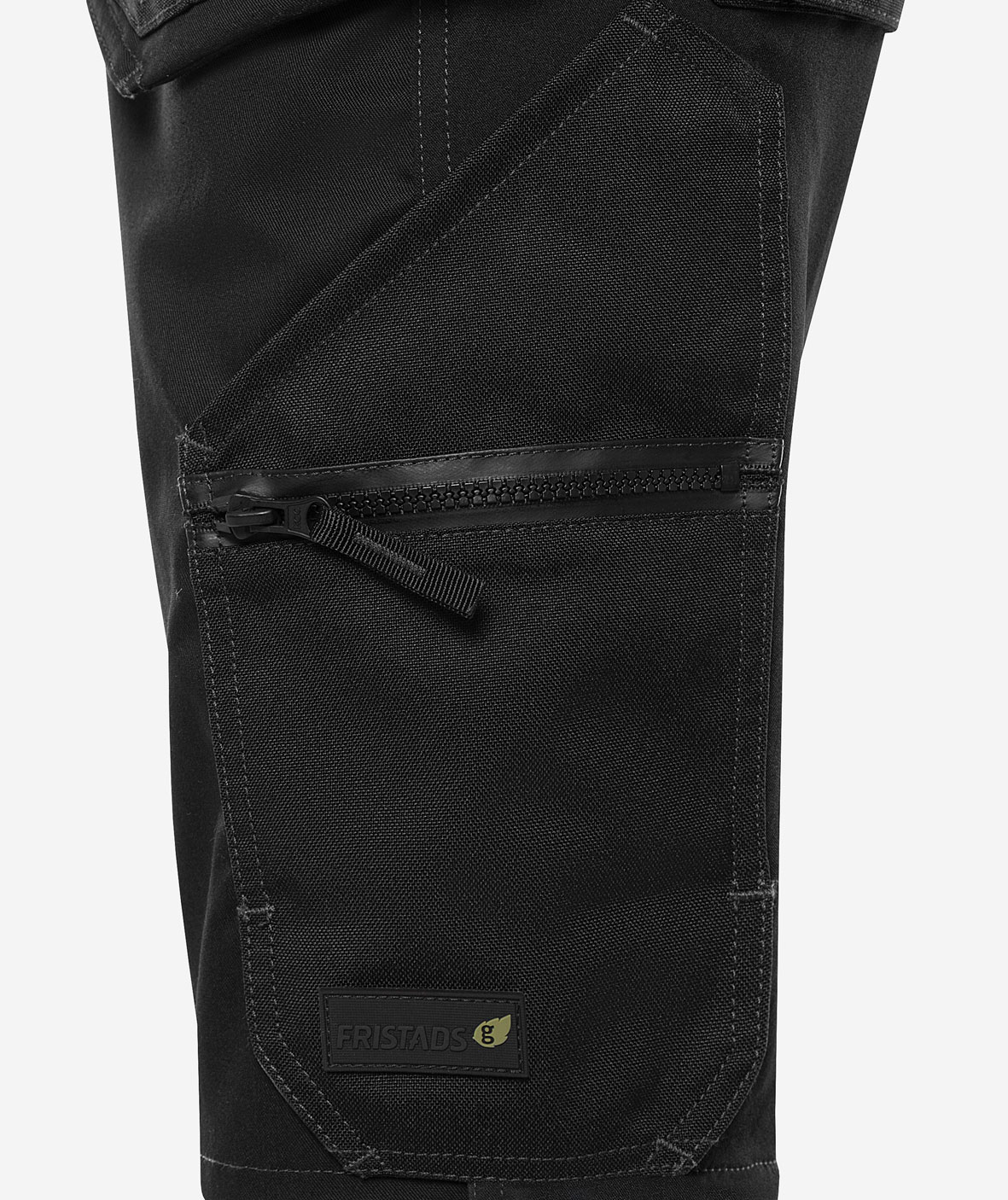 Fristads h&aring;ndverkershorts 2904 GWM, Svart, large image number 7