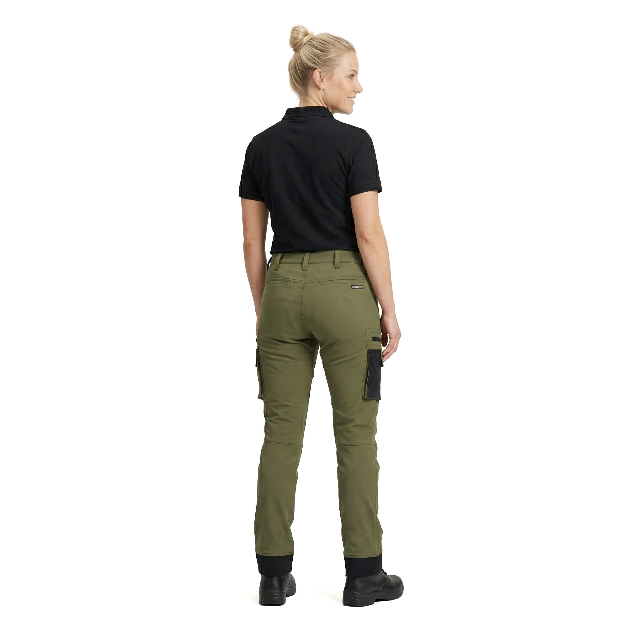 Worksafe women's service trousers full stretch, Olive green, large image number 3
