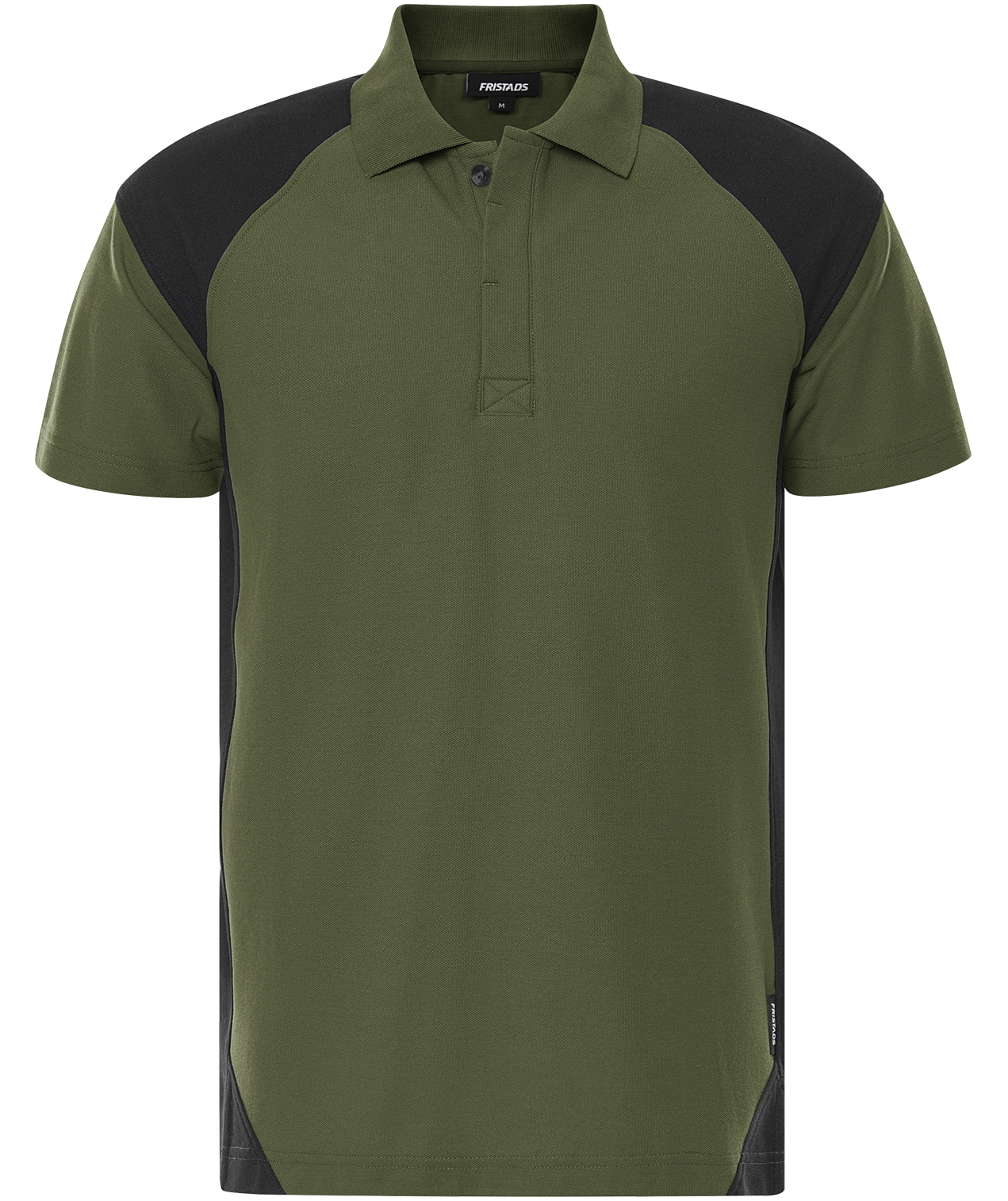 Fristads Heavy polo T-shirt 7047 GPM, Army Green/Black, large image number 0
