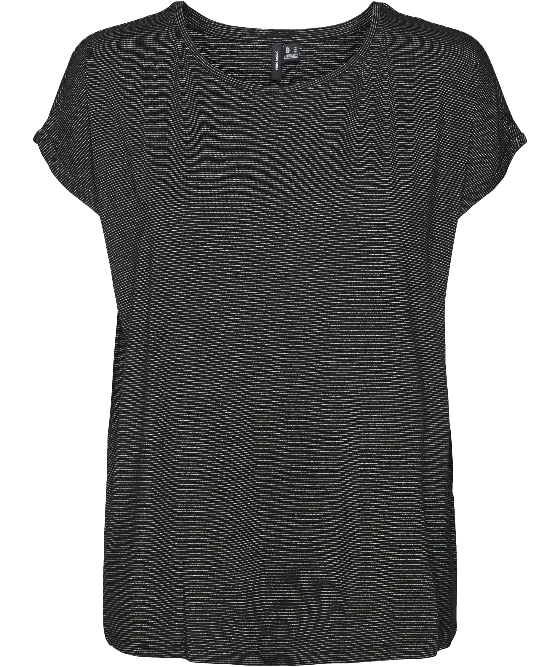 Vero Moda VMLAVA GLITTER women's T-shirt, Black/Silver Lurex, Black/Silver Lurex, swatch