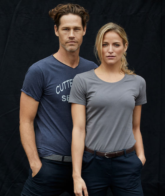 Cutter & Buck Manzanita Damen T-Shirt, Grau